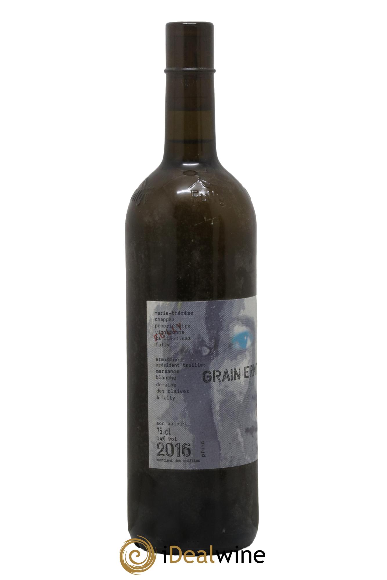 Valais Grain d'Or Ermitage Président Troillet Marie-Thérèse Chappaz - Domaine Des Claives 2016 - Lot of 1 bottle - 1