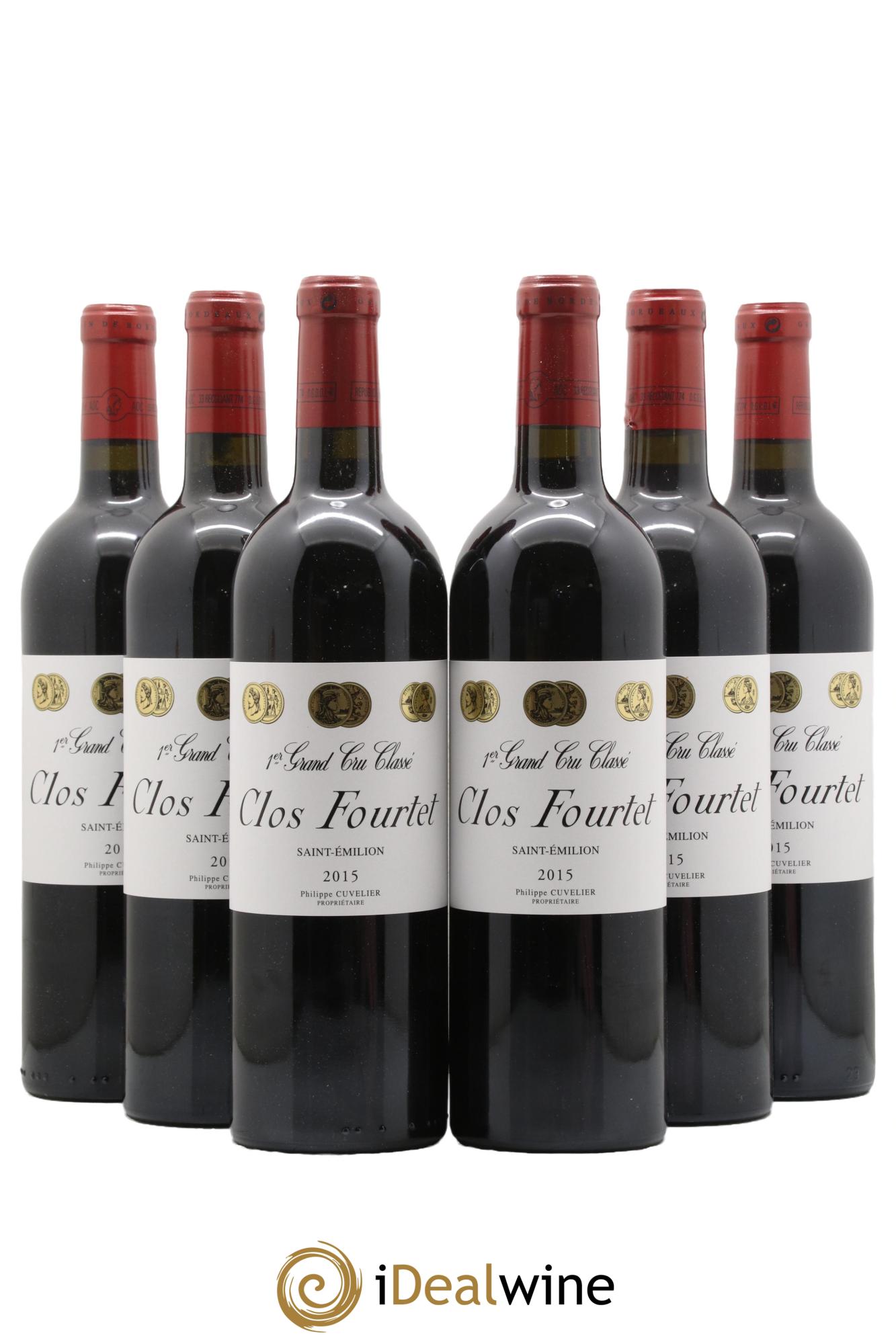 Clos Fourtet 1er Grand Cru Classé B 2015 - Lotto di 6 bottiglie - 0
