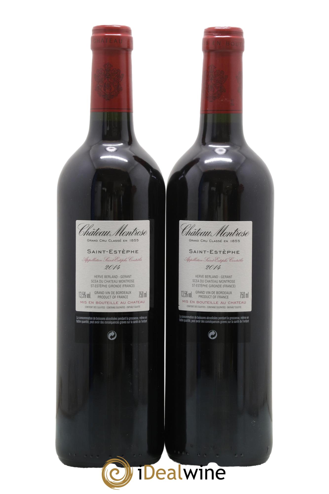 Château Montrose 2ème Grand Cru Classé 2014 - Lot de 2 bouteilles - 1