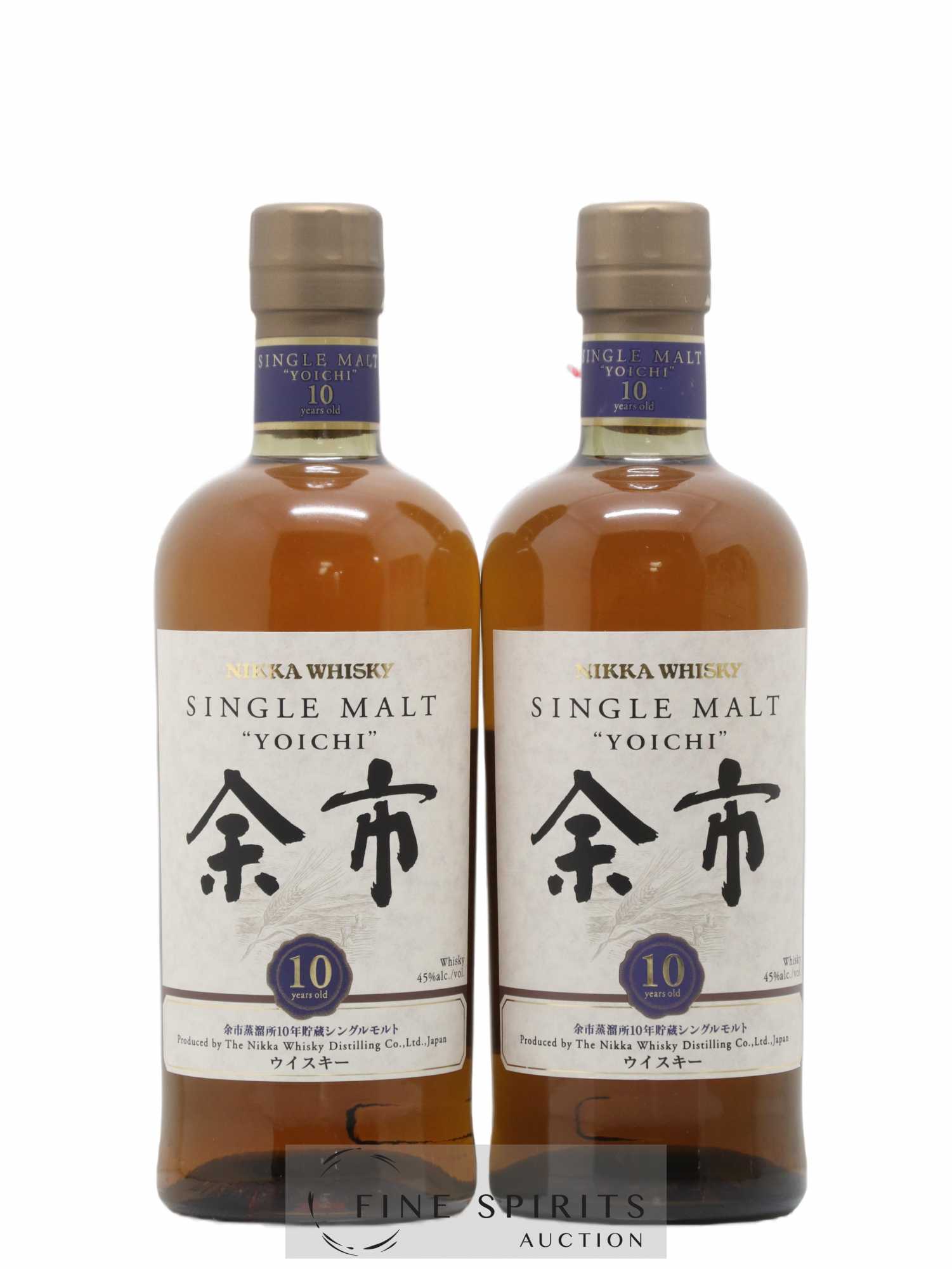 Yoichi 10 years Of. Nikka Whisky - Lot de 2 bouteilles - 1