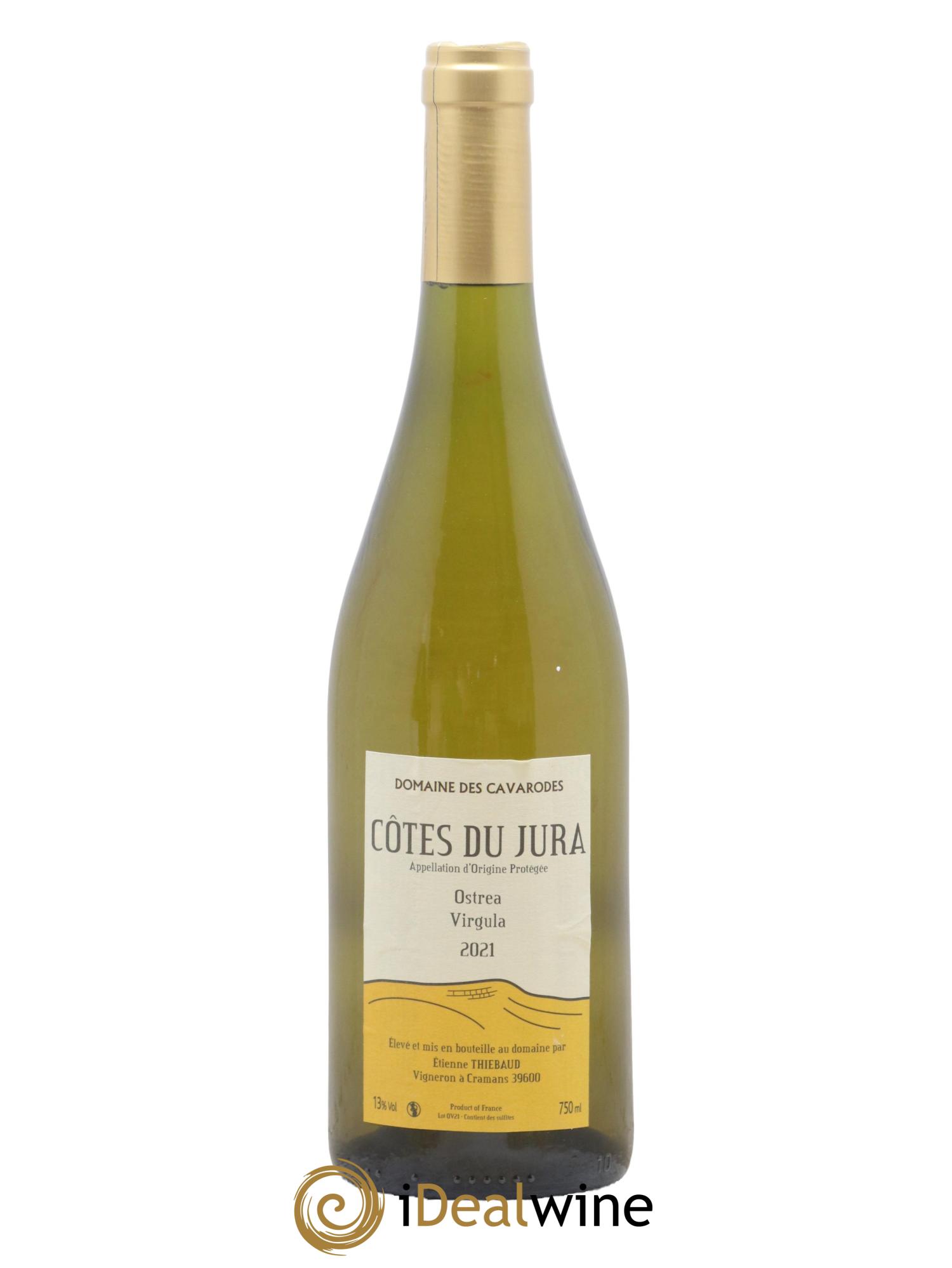 Côtes du Jura Ostrea Virgula Cavarodes (Domaine des) - Etienne Thiébaud 2021 - Lot de 1 bouteille - 0
