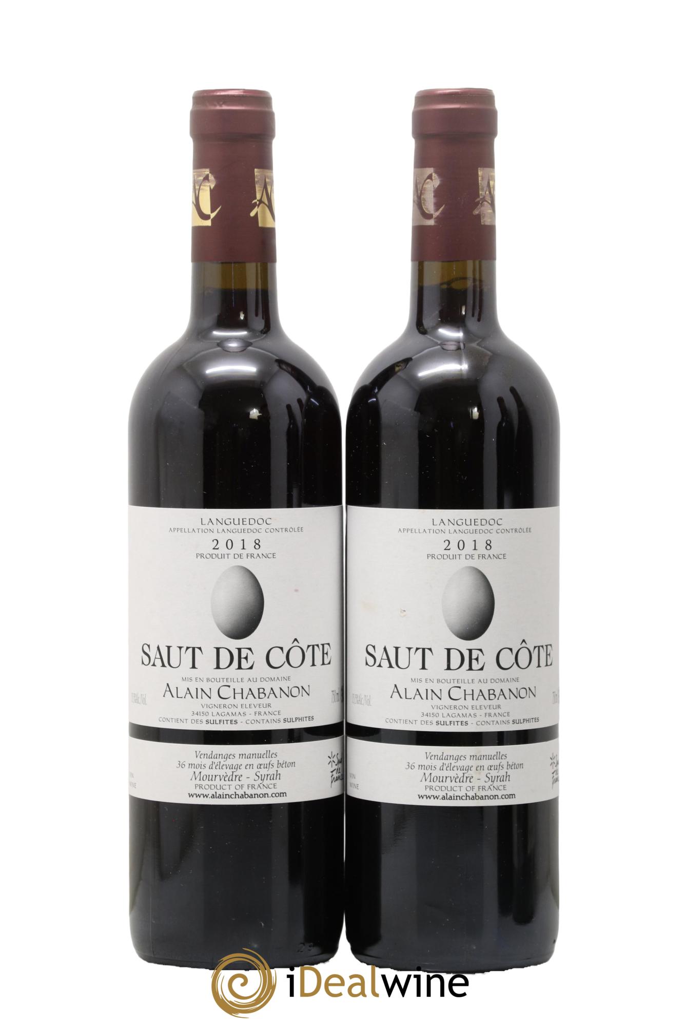 Coteaux du Languedoc Saut de Côte Alain Chabanon (Domaine) 2018 - Lot of 2 bottles - 0
