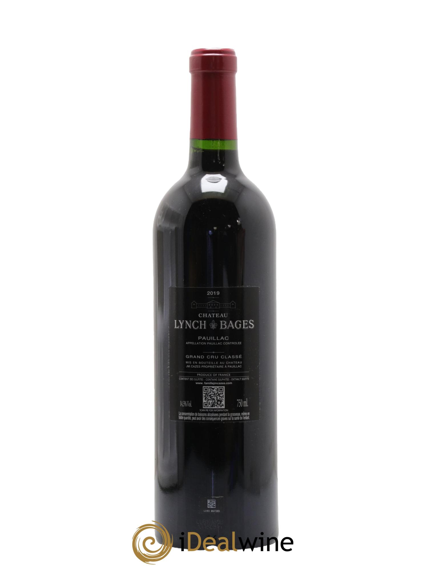 Château Lynch Bages 5ème Grand Cru Classé 2019 - Lot de 1 bouteille - 1
