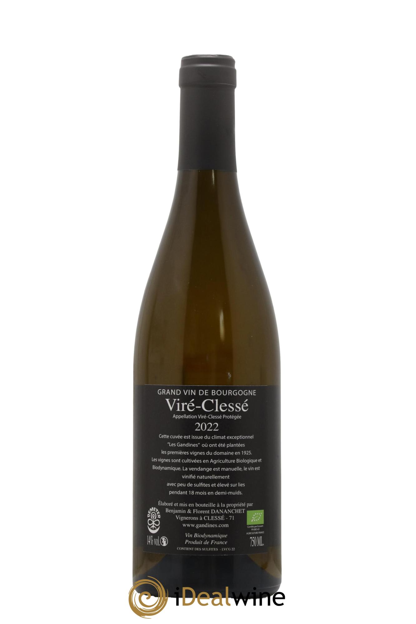 Viré-Clessé Les Gandines Domaine des Gandines 2022 - Lot of 1 bottle - 1