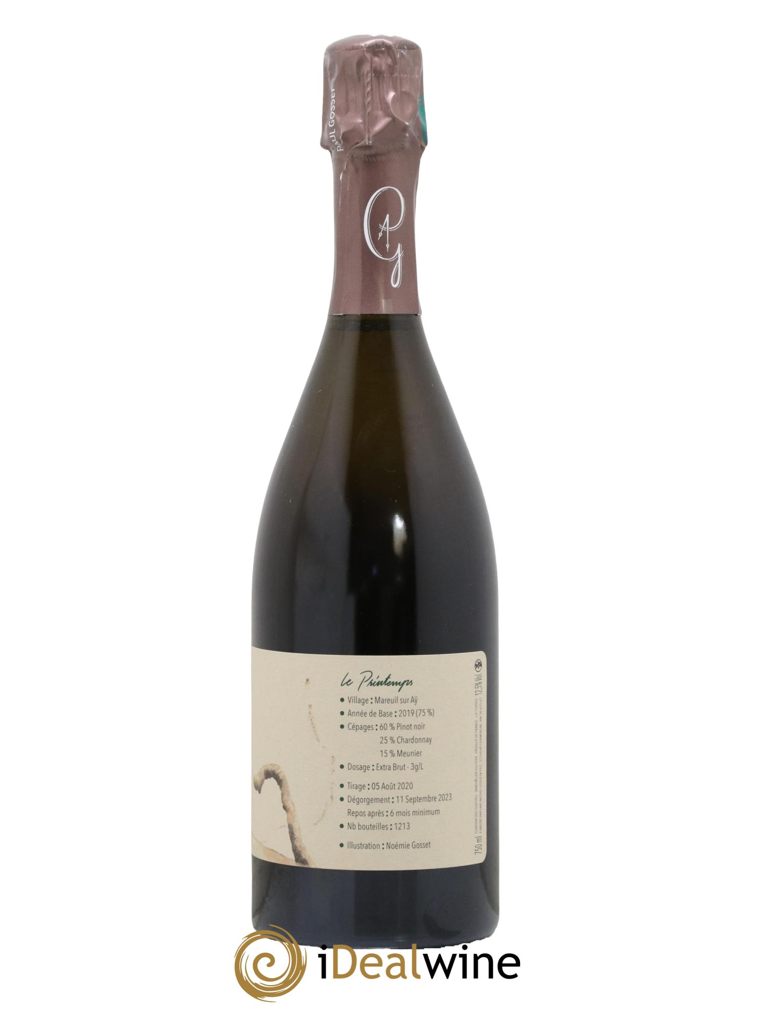 Au Fil des Temps Le Printemps Paul Gosset - Lot de 1 bouteille - 1