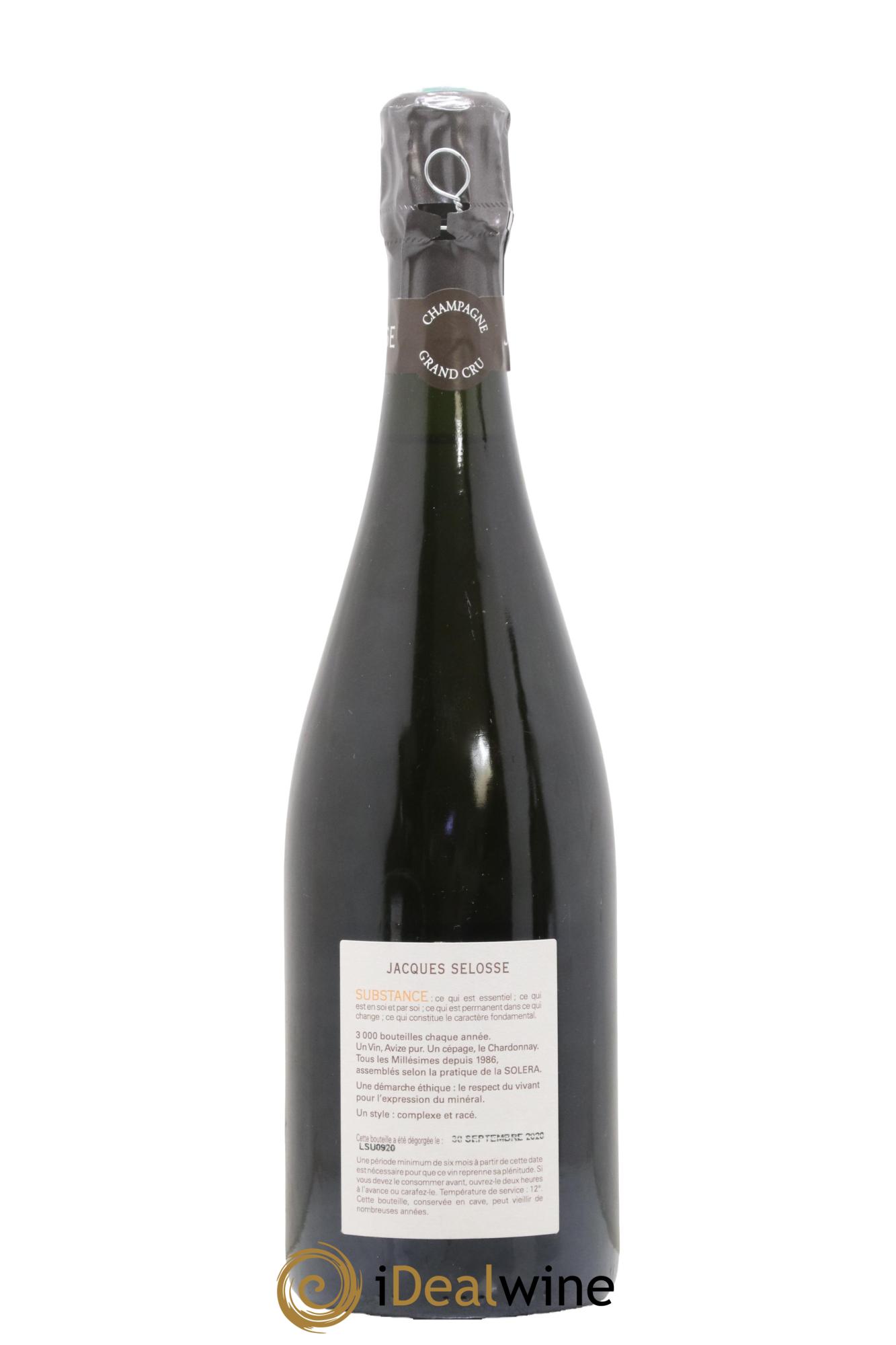 Substance Jacques Selosse - Lot de 1 bouteille - 1