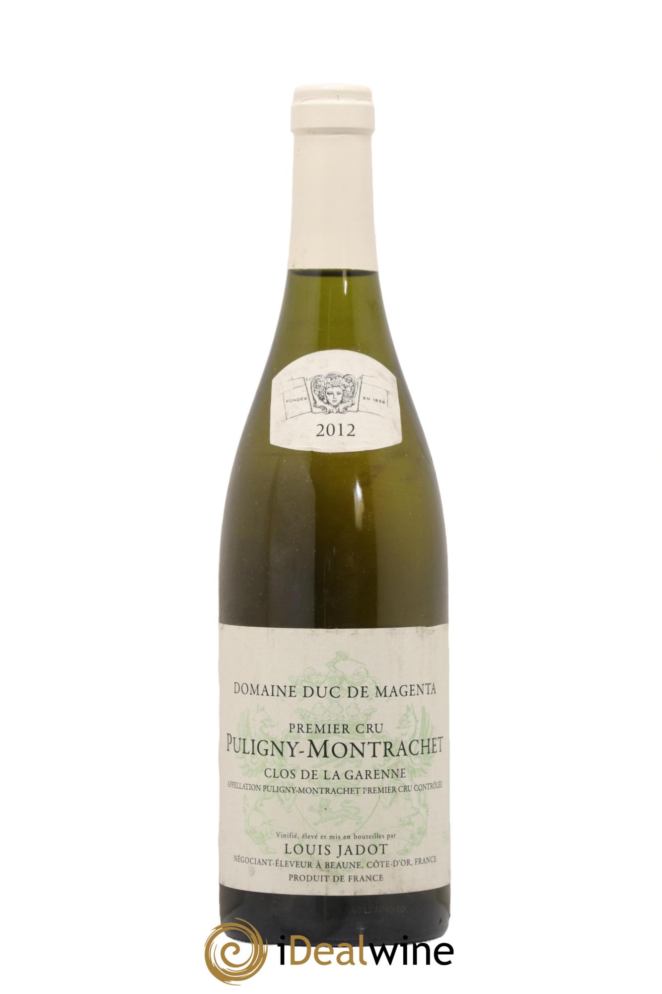 Puligny-Montrachet 1er Cru La Garenne Domaine Louis Jadot 2012 - Lot de 1 bouteille - 0