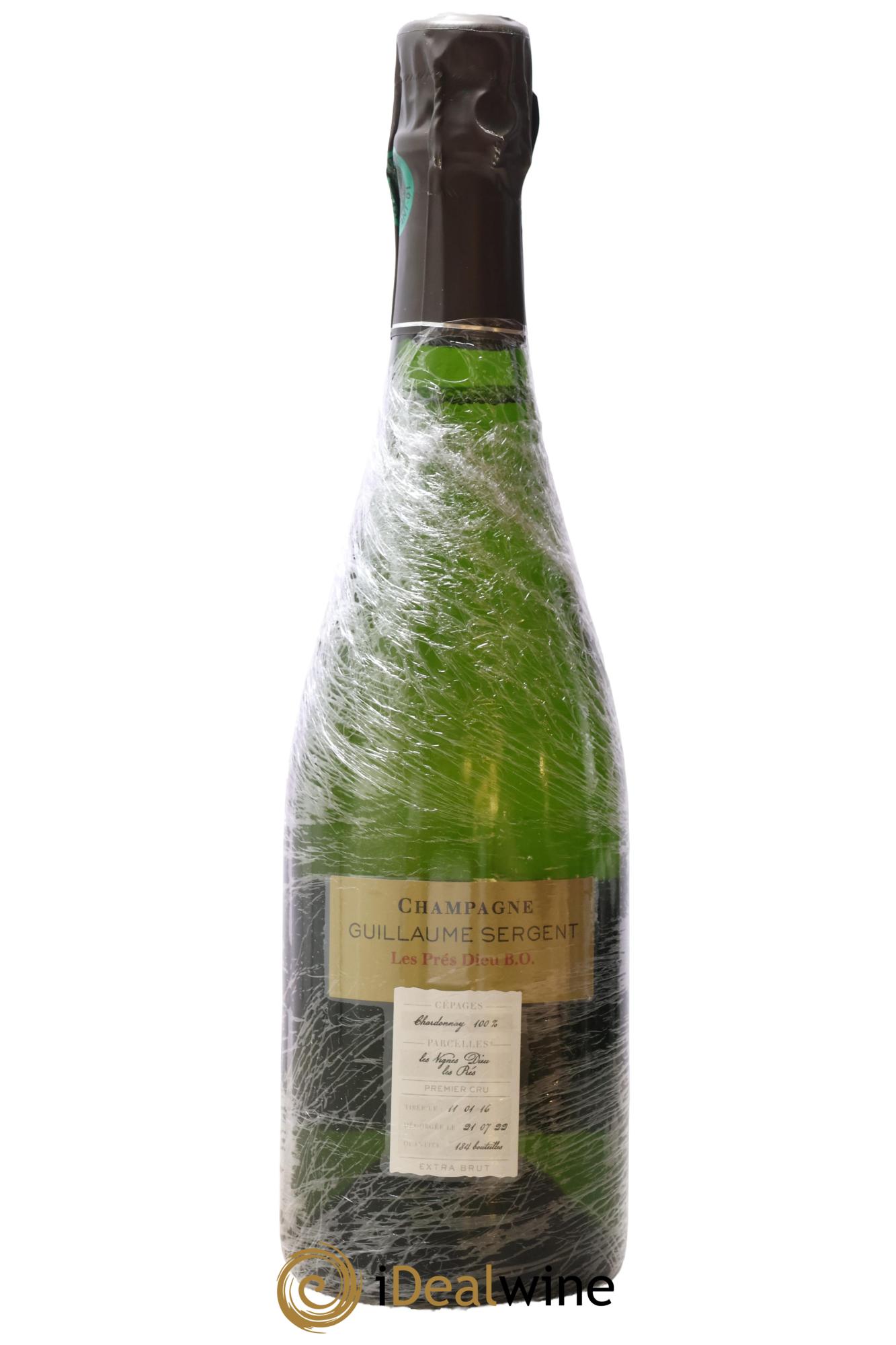 Champagne Les Prés Dieu BO Guillaume Sergent - Lot de 1 bouteille - 0