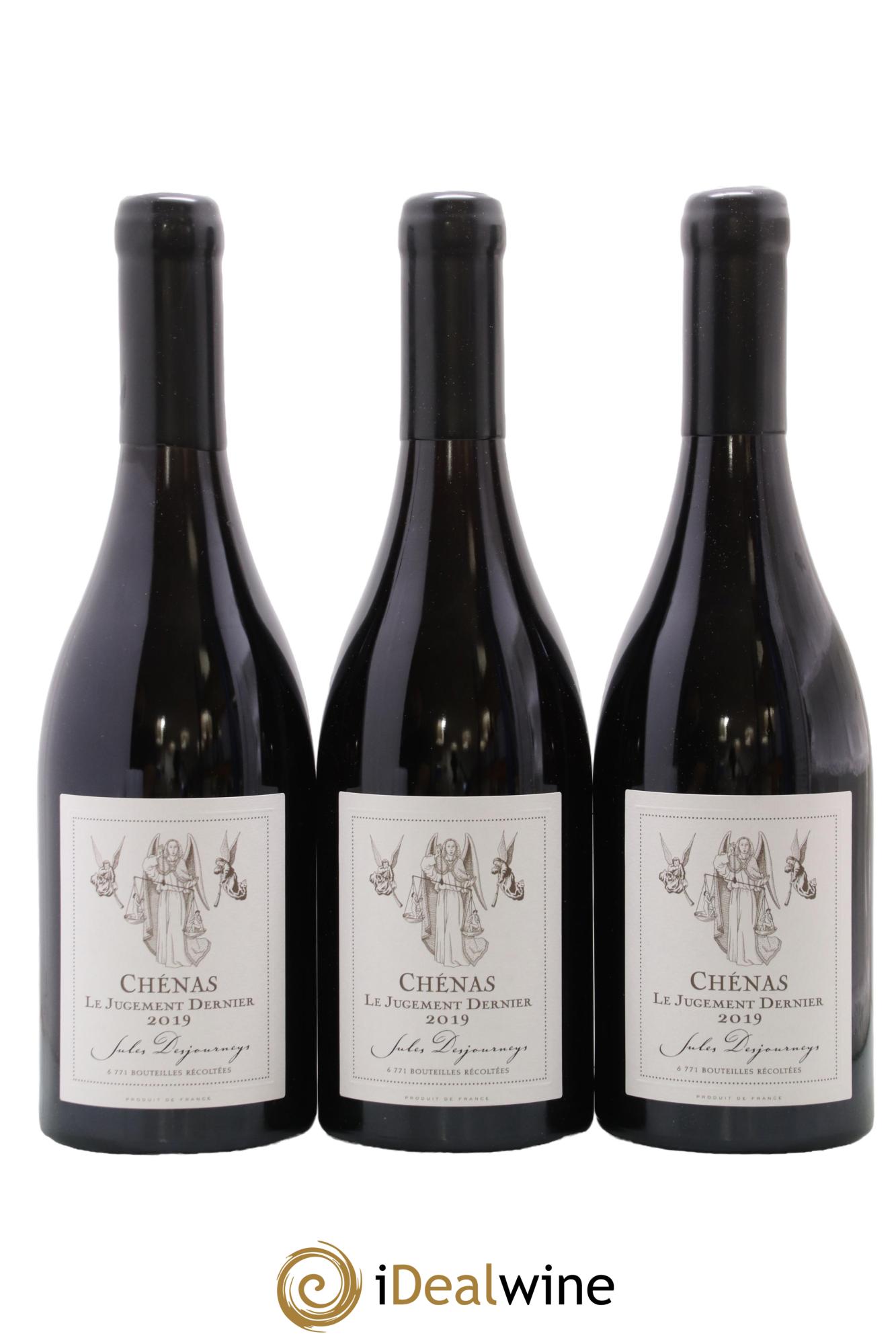 Chénas Le Jugement Dernier Jules Desjourneys 2019 - Lot de 3 bouteilles - 0