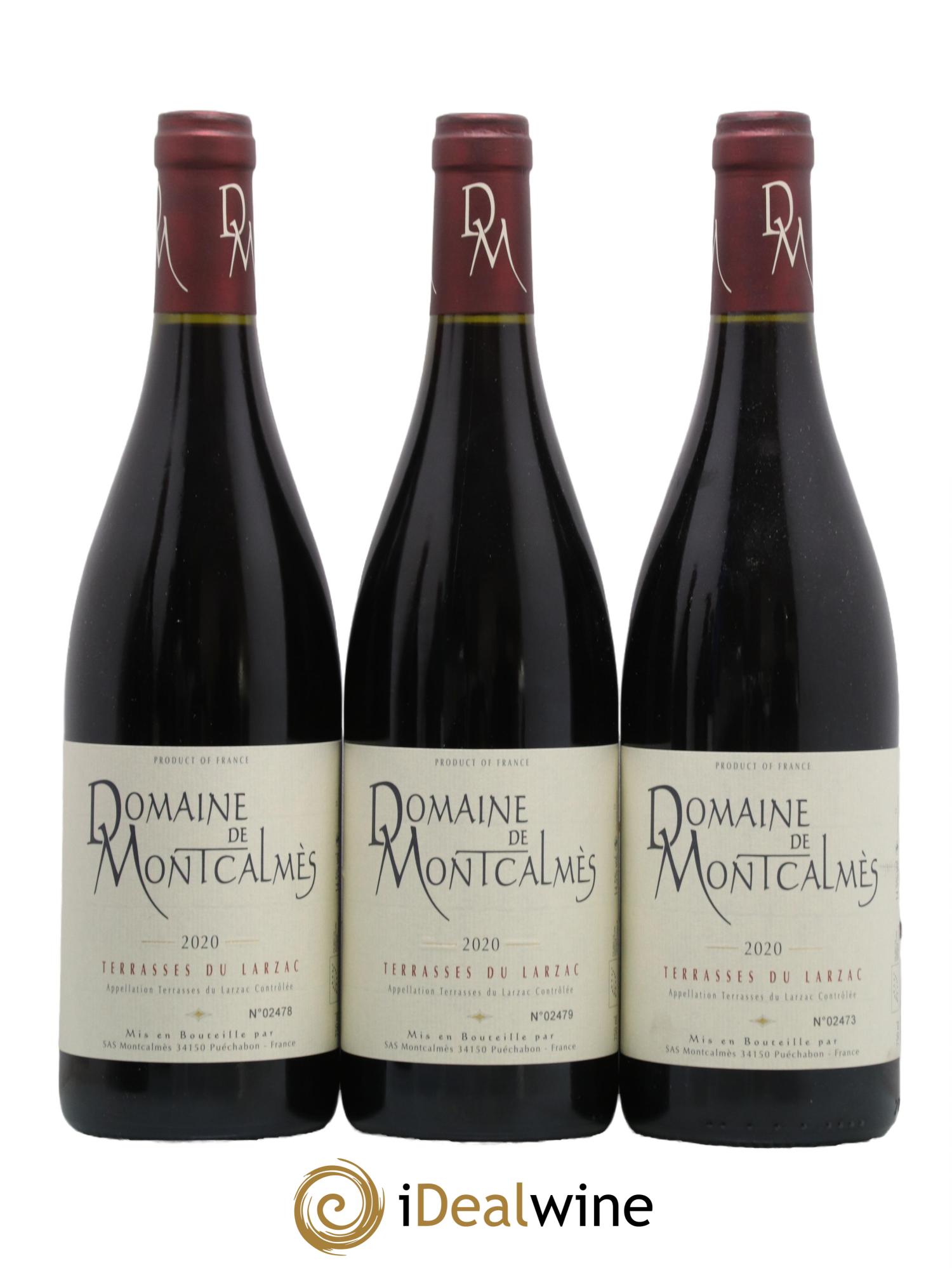 Terrasses du Larzac Domaine de Montcalmès Frédéric Pourtalié 2020 - Lot de 6 bouteilles - 1