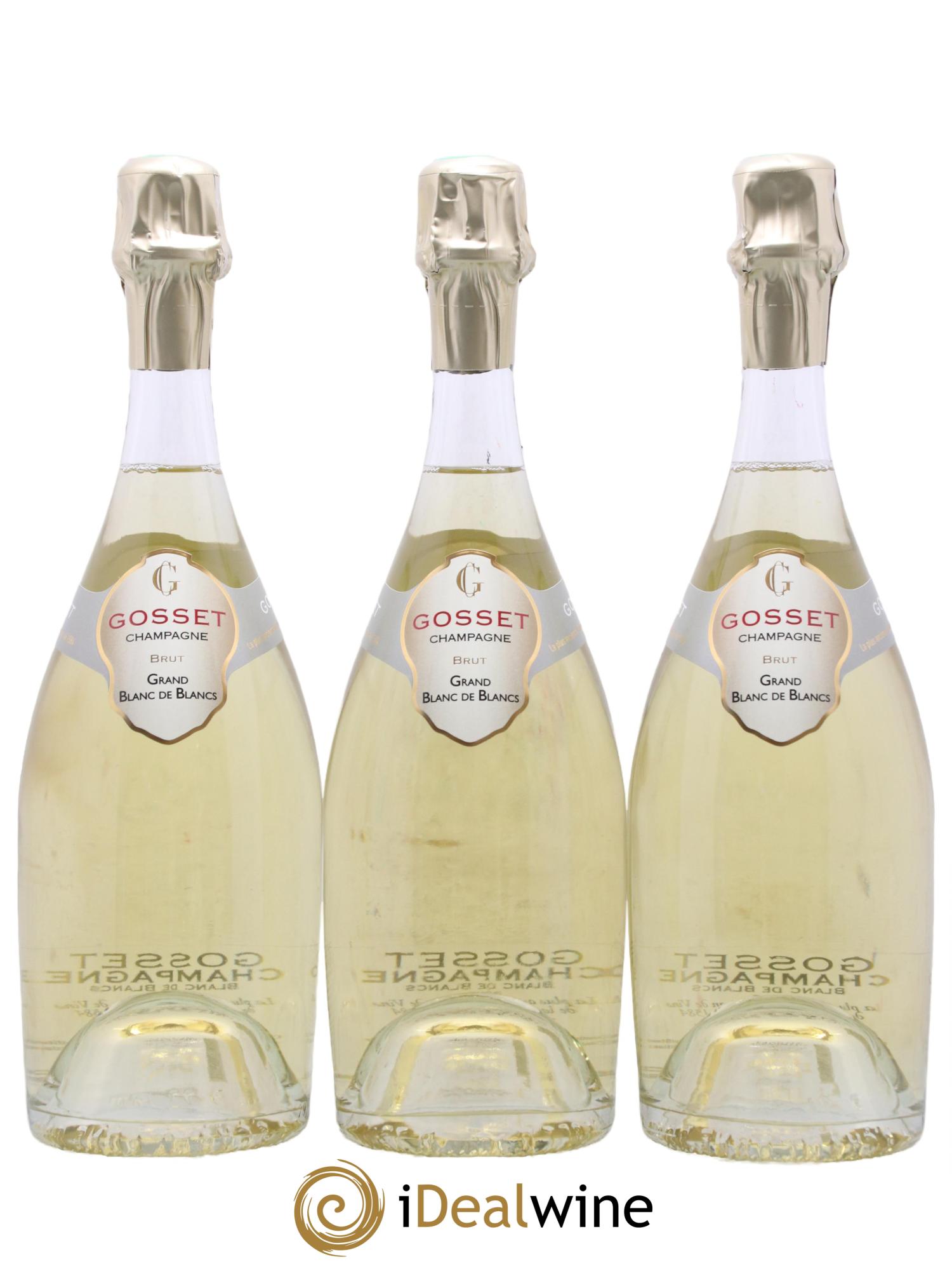Grand Blanc de Blancs Gosset - Lot de 3 bouteilles - 0