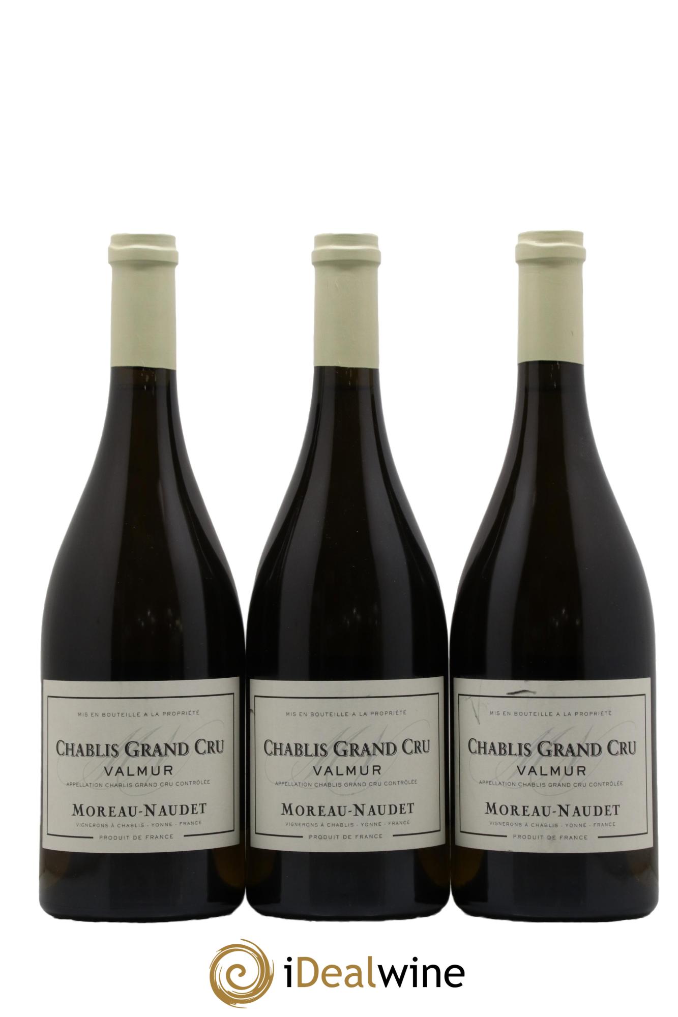 Chablis Grand Cru Valmur Moreau-Naudet 2017 - Lot de 3 bouteilles - 0