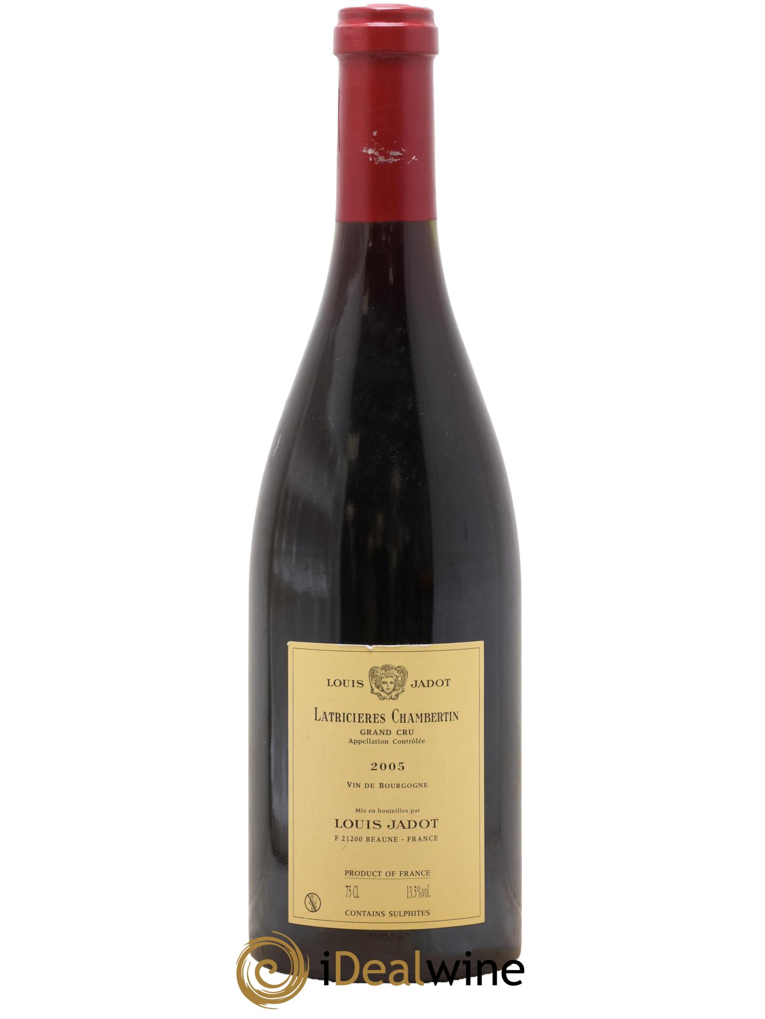 Latricières-Chambertin Grand Cru Maison Louis Jadot  2005 - Lot of 1 bottle - 1