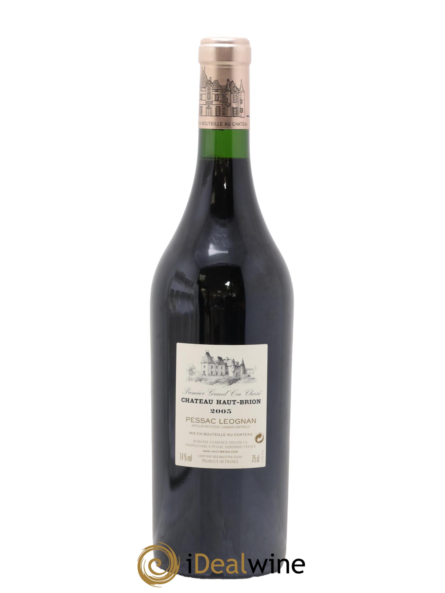 Château Haut Brion 1er Grand Cru Classé 2005 - Lot de 1 bouteille - 1