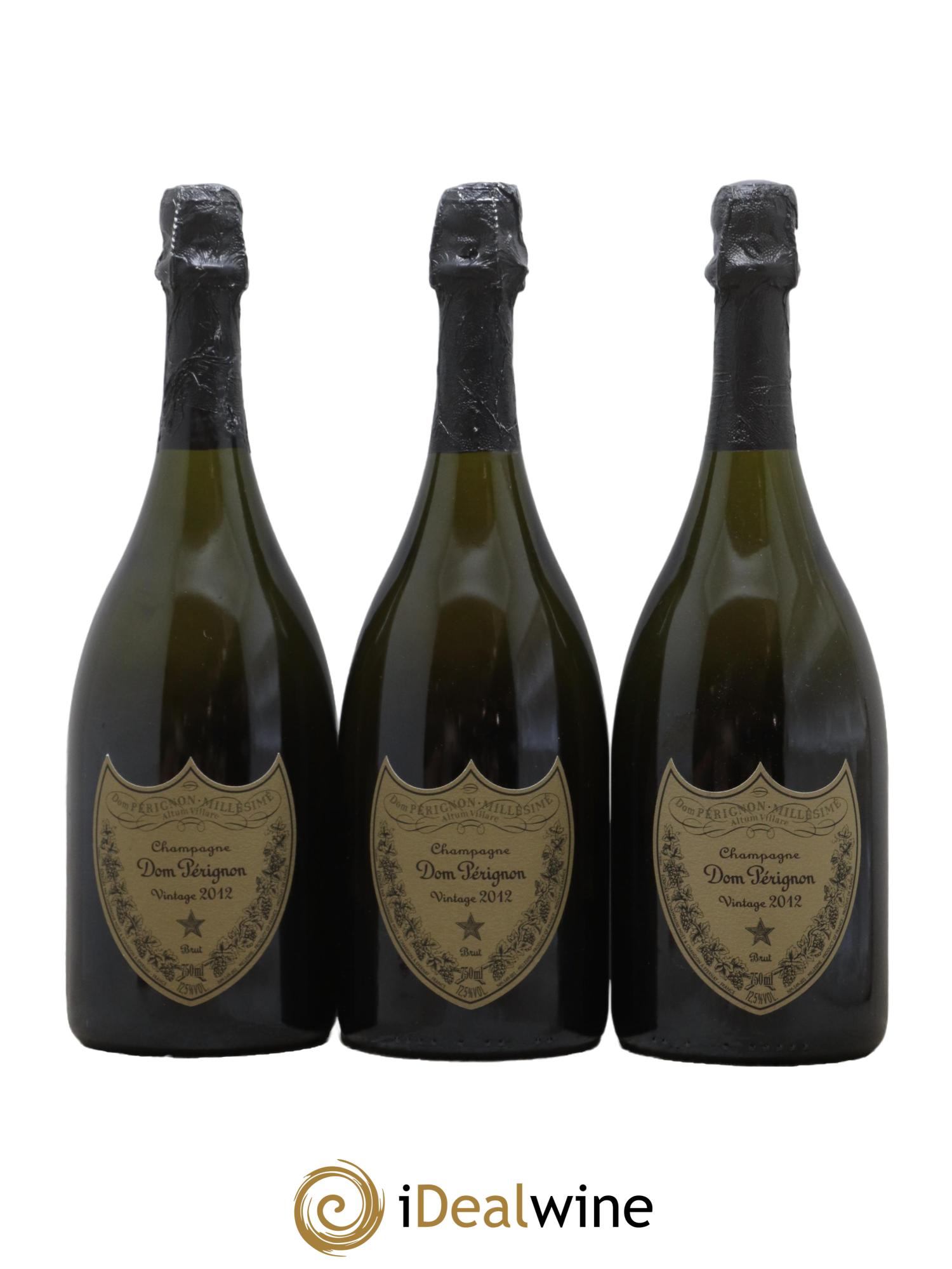 Brut Dom Pérignon 2012 - Lot de 3 bouteilles - 0