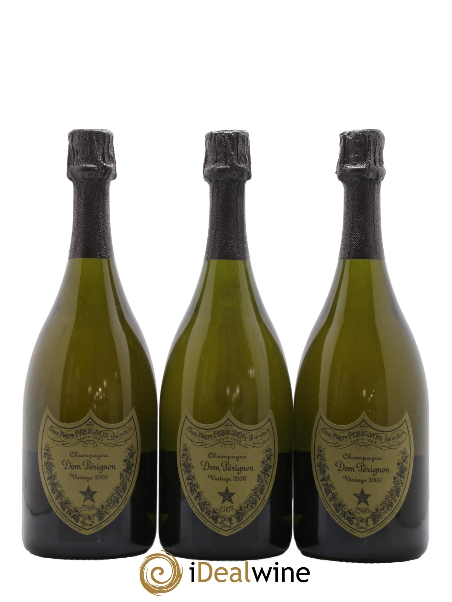 Brut Dom Pérignon 2000 - Lot de 3 bouteilles - 0