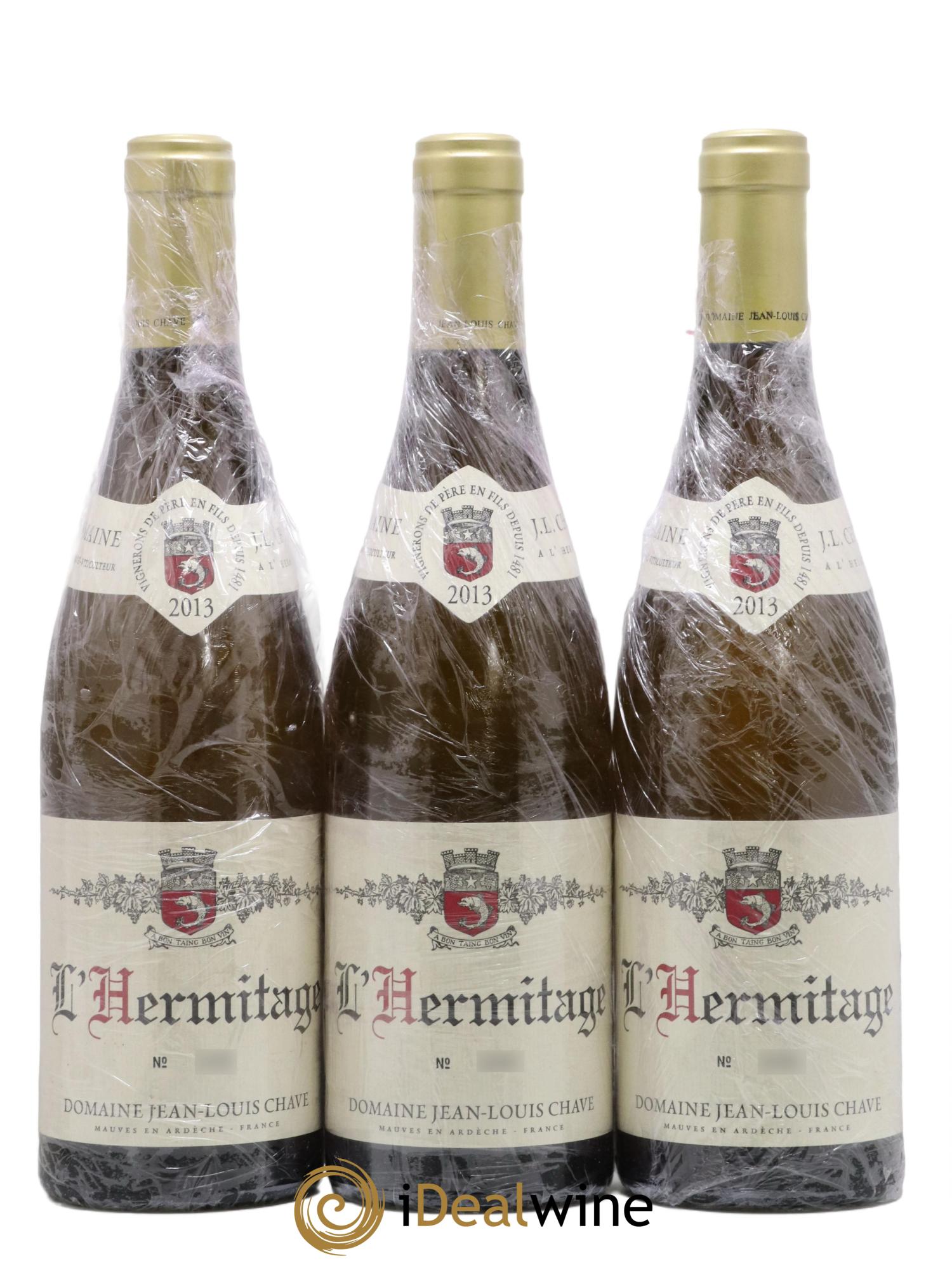 Hermitage Jean-Louis Chave 2013 - Lot de 3 bouteilles - 0