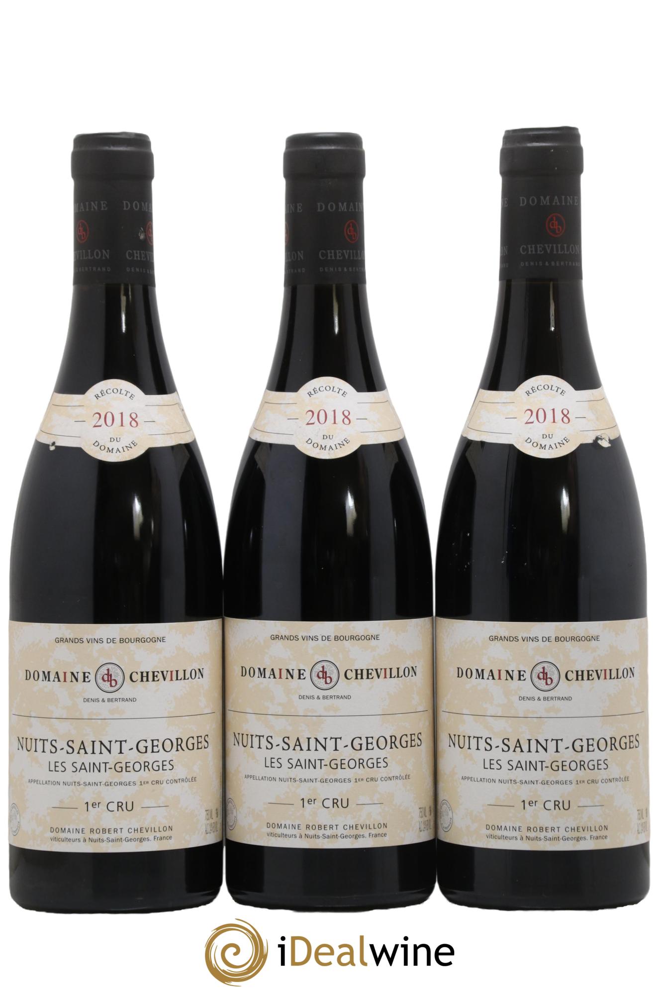 Nuits-Saint-Georges 1er Cru Les Saint Georges Robert Chevillon 2018 - Lot de 3 bouteilles - 0