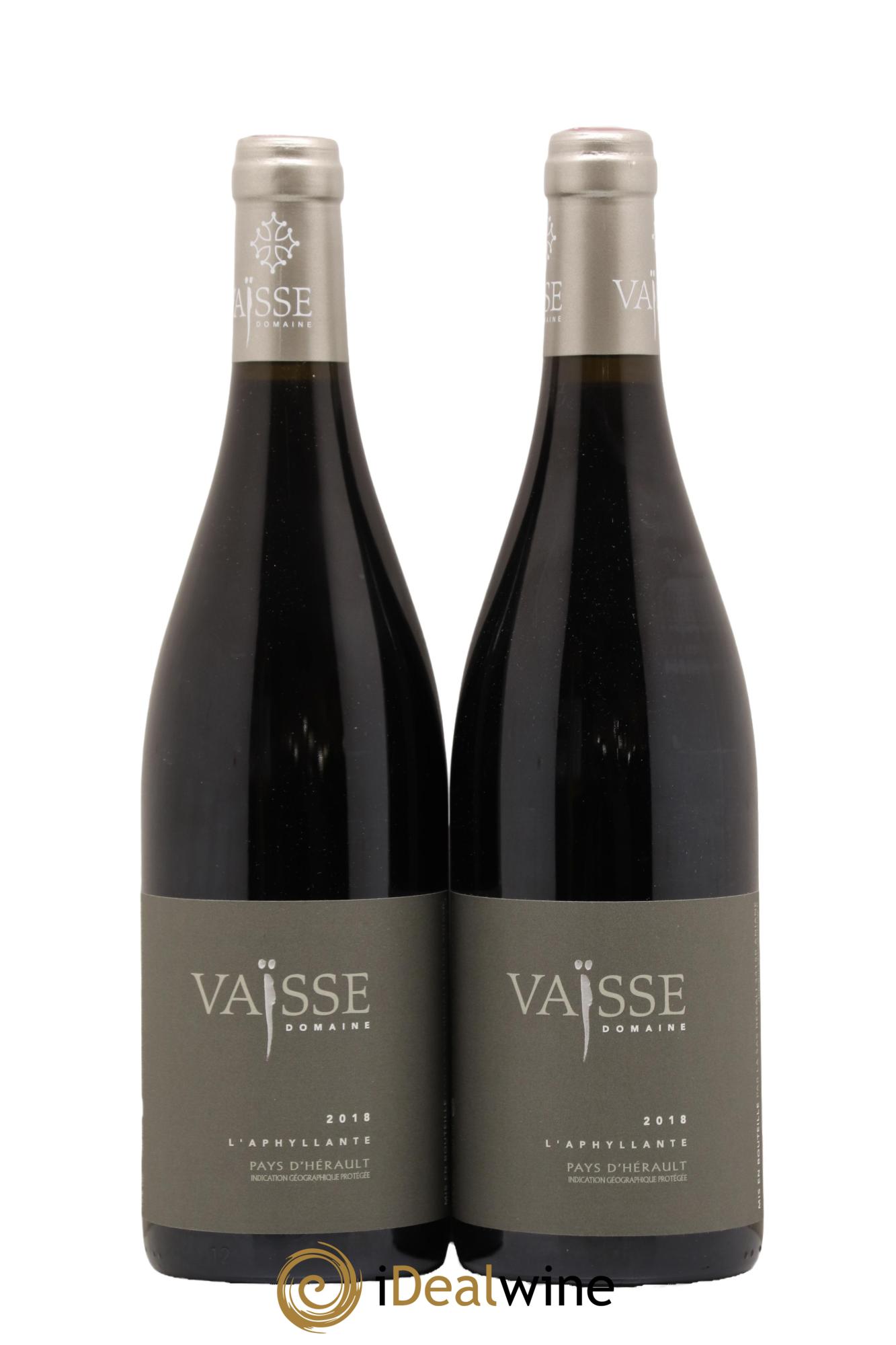 Pays d'Hérault L'Aphyllante Vaisse (Domaine) 2018 - Lot de 2 bouteilles - 0
