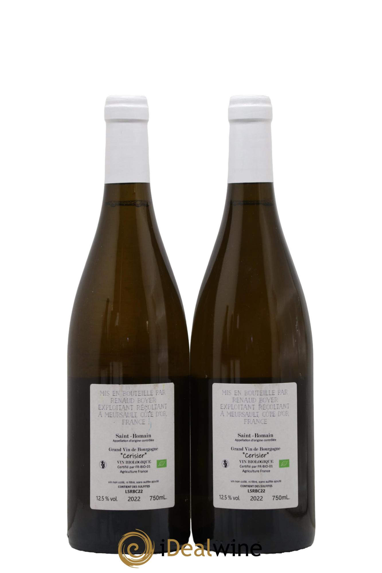 Saint-Romain Cerisier Renaud Boyer 2022 - Lot de 2 bouteilles - 1