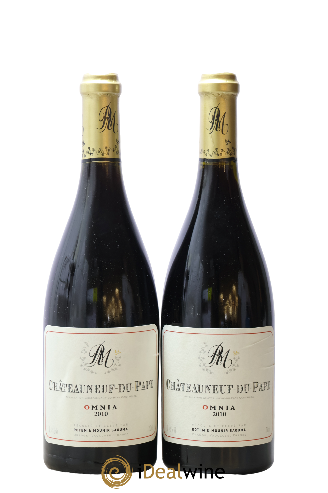 Châteauneuf-du-Pape Omnia Rotem et Mounir Saouma 2010 - Lot de 2 bouteilles - 0
