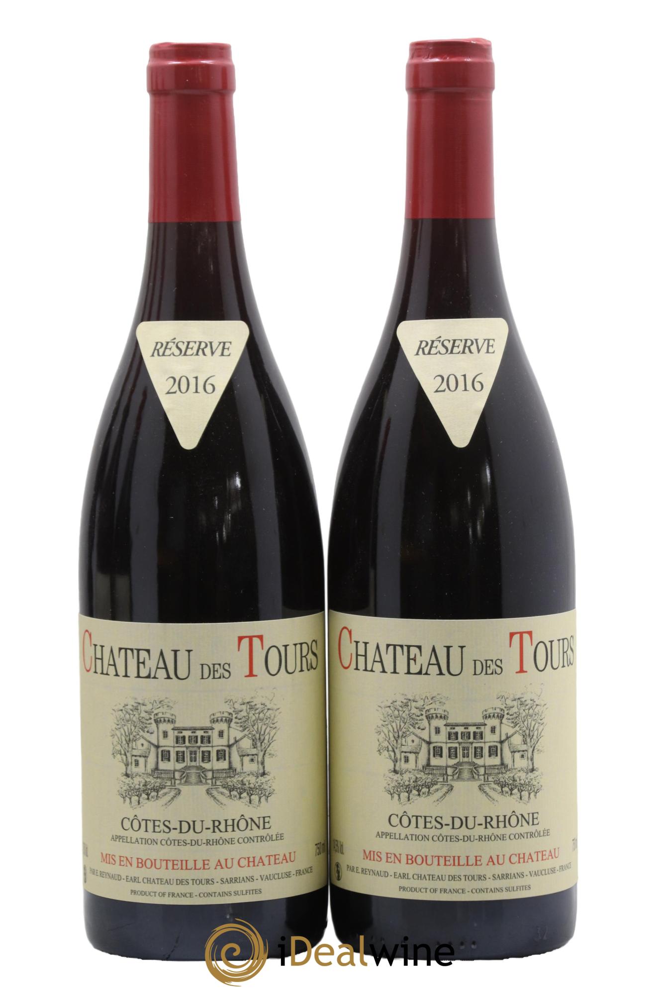 Côtes-du-Rhône Château des Tours Emmanuel Reynaud 2016 - Lot de 2 bouteilles - 0