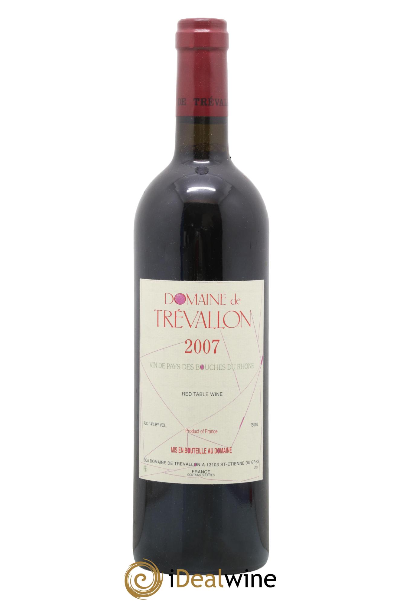 VDP Bouches du Rhône Trévallon (Domaine de) Eloi Dürrbach 2007 - Lot de 1 bouteille - 0