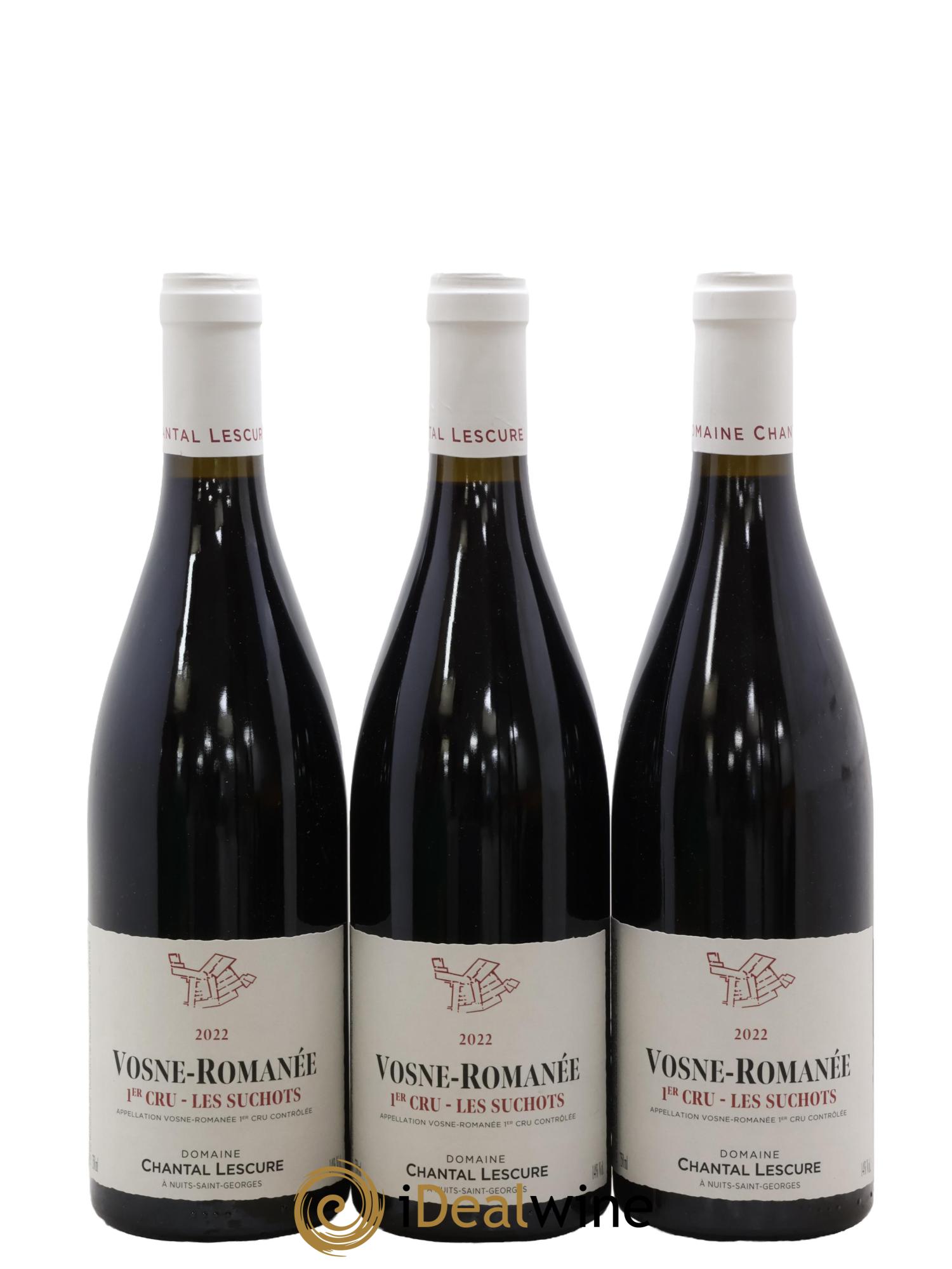 Vosne-Romanée 1er Cru Les Suchots Chantal Lescure 2022 - Lot de 3 bouteilles - 0