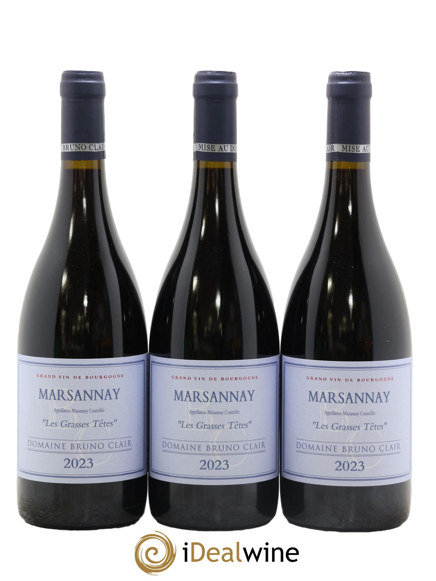 Marsannay Les Grasses Tetes Bruno Clair (Domaine) 2023 - Lot de 3 bouteilles - 0
