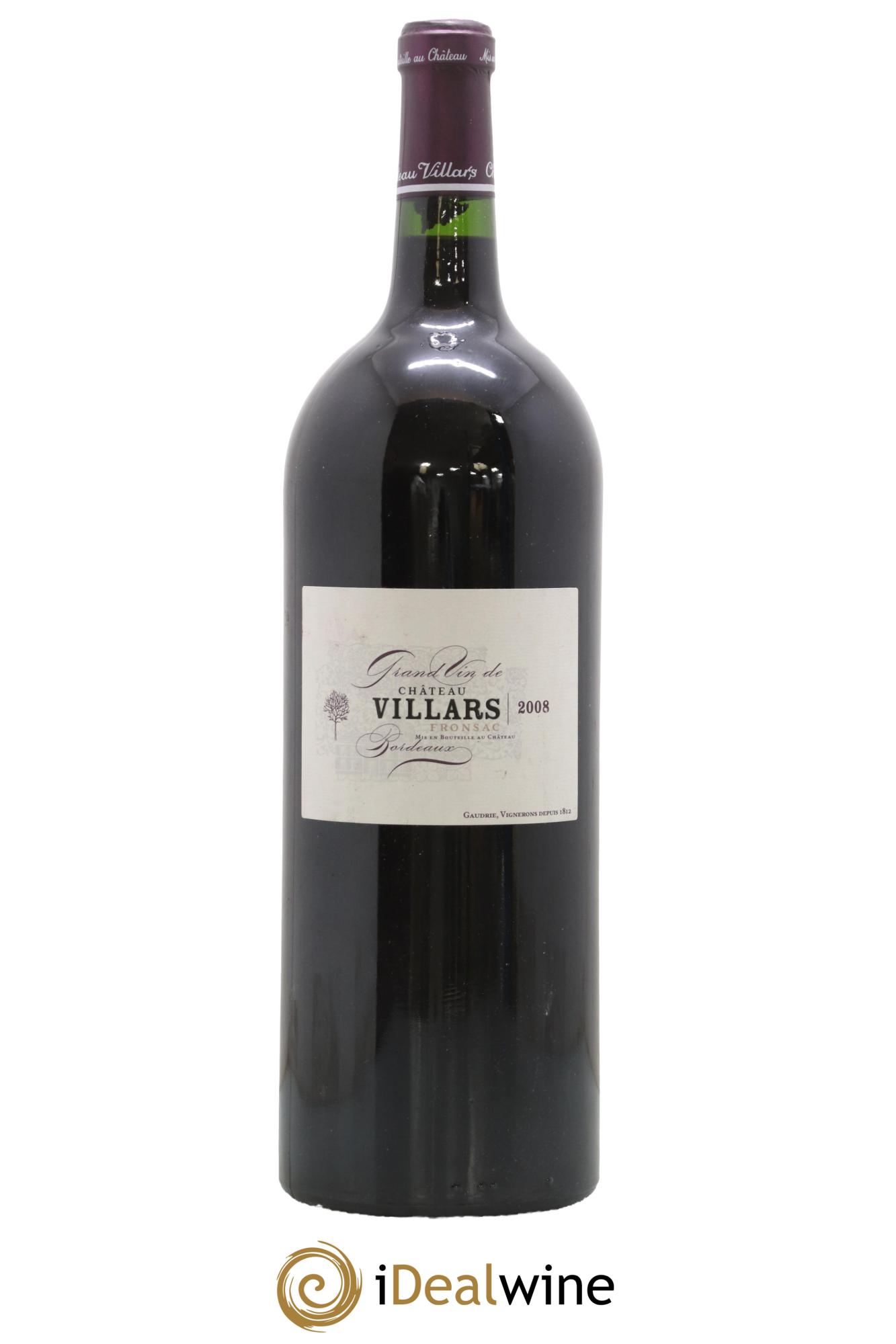 Fronsac Château Villars 2008 - Lotto di 1 magnum - 0