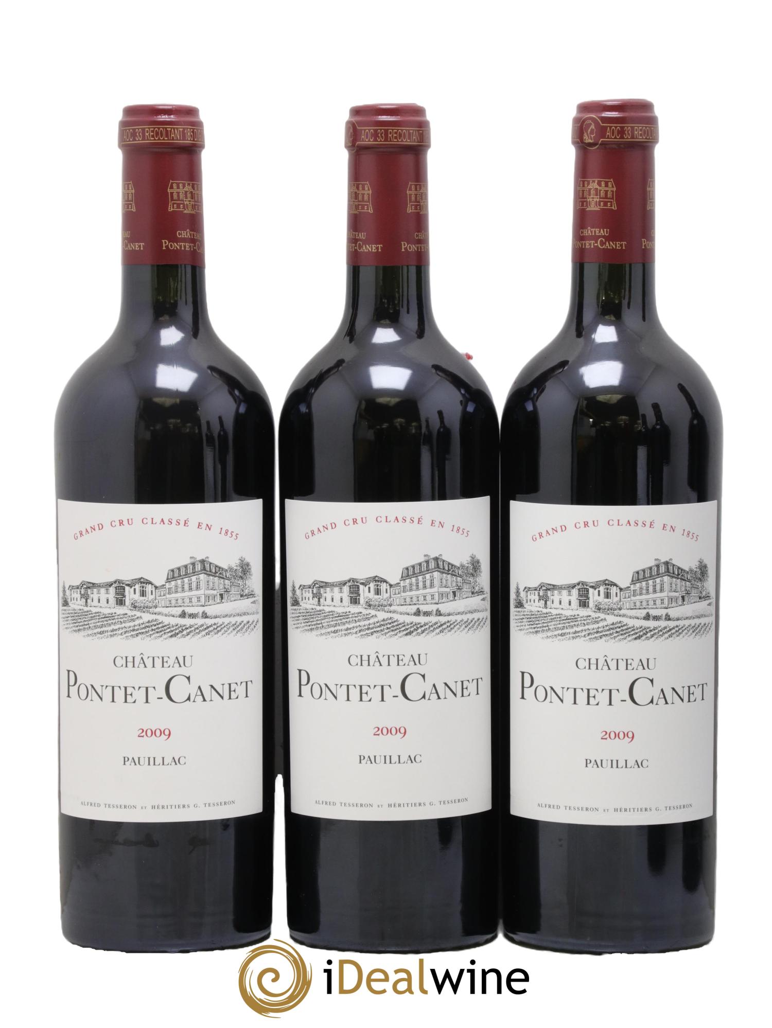 Château Pontet Canet 5ème Grand Cru Classé 2009 - Lotto di 6 bottiglie - 3