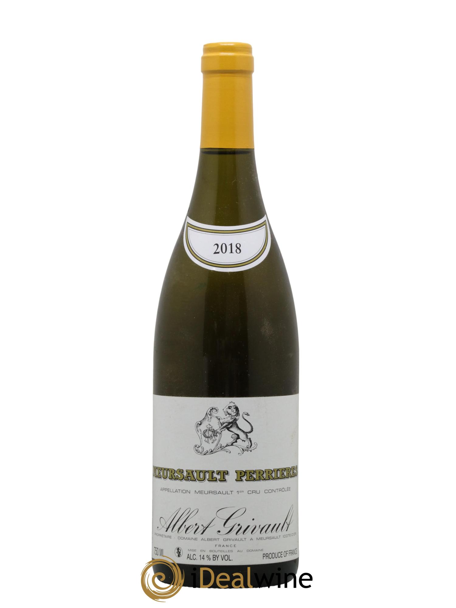 Meursault 1er Cru Perrières Albert Grivault 2018 - Lot de 1 bouteille - 0