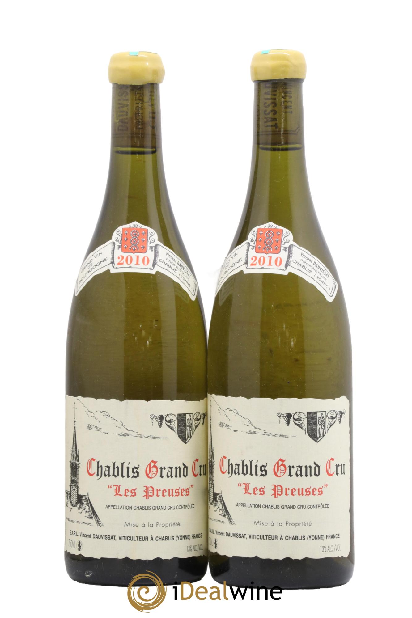 Chablis Grand Cru Les Preuses Vincent Dauvissat (Domaine) 2010 - Lot de 2 bouteilles - 0