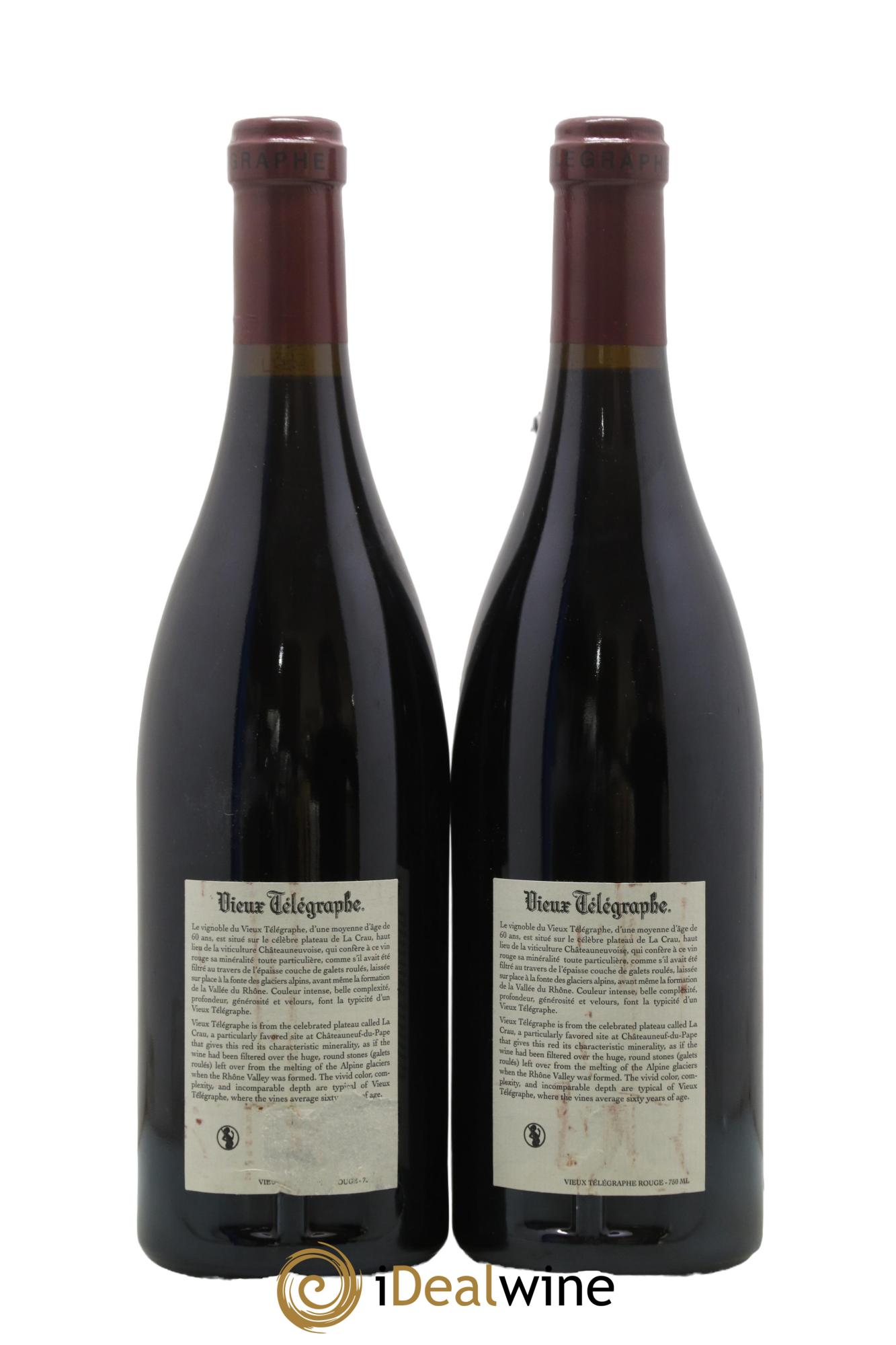 Châteauneuf-du-Pape Vieux Télégraphe (Domaine du) Vignobles Brunier 2009 - Lot of 2 bottles - 1