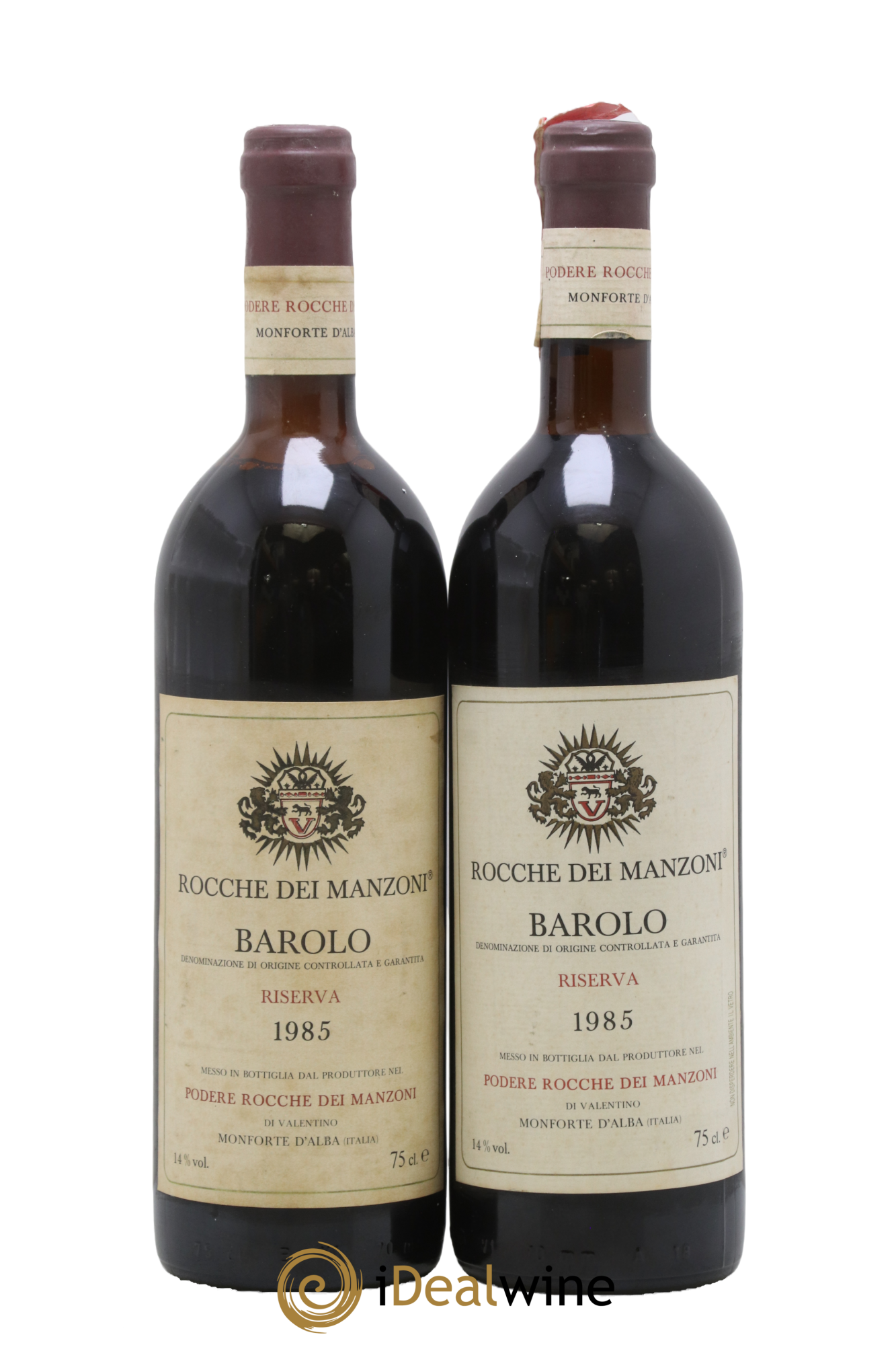 Barolo Riserva Rocche dei Manzoni 1985 - Lot de 2 bouteilles - 0