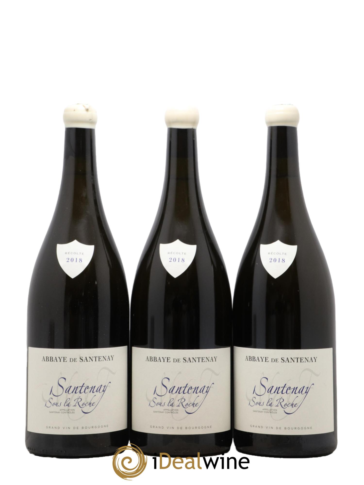 Santenay Sous la Roche Abbaye de Santenay 2018 - Lot de 3 magnums - 0