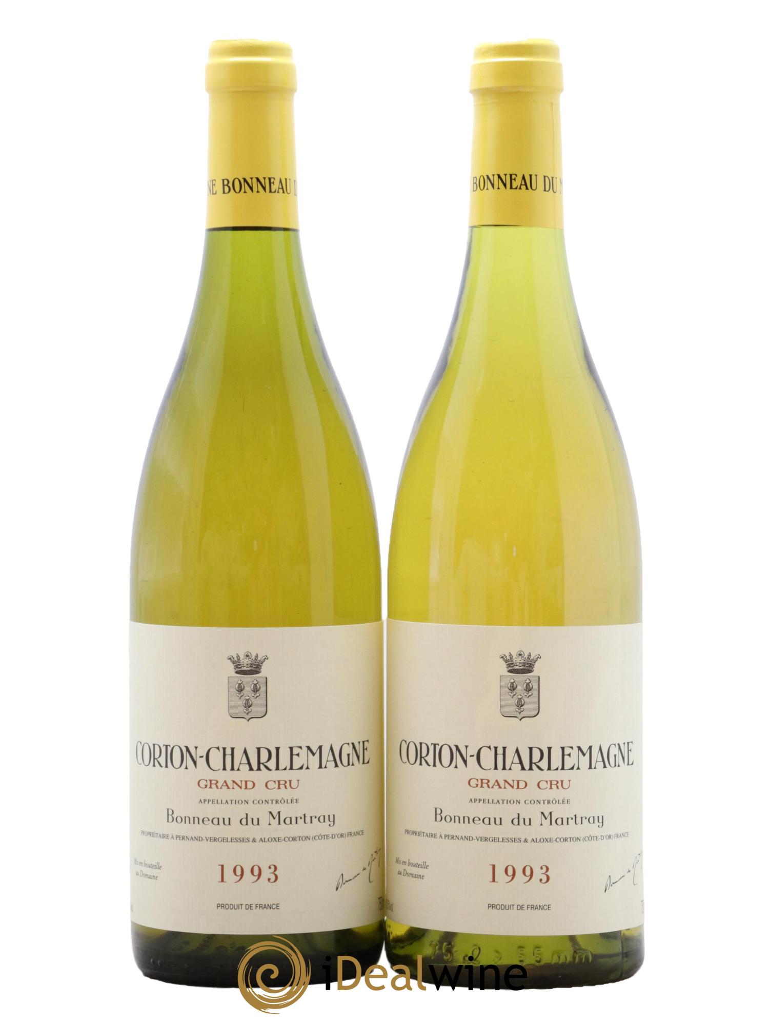 Corton-Charlemagne Grand Cru Bonneau du Martray (Domaine) 1993 - Lot de 2 bouteilles - 0