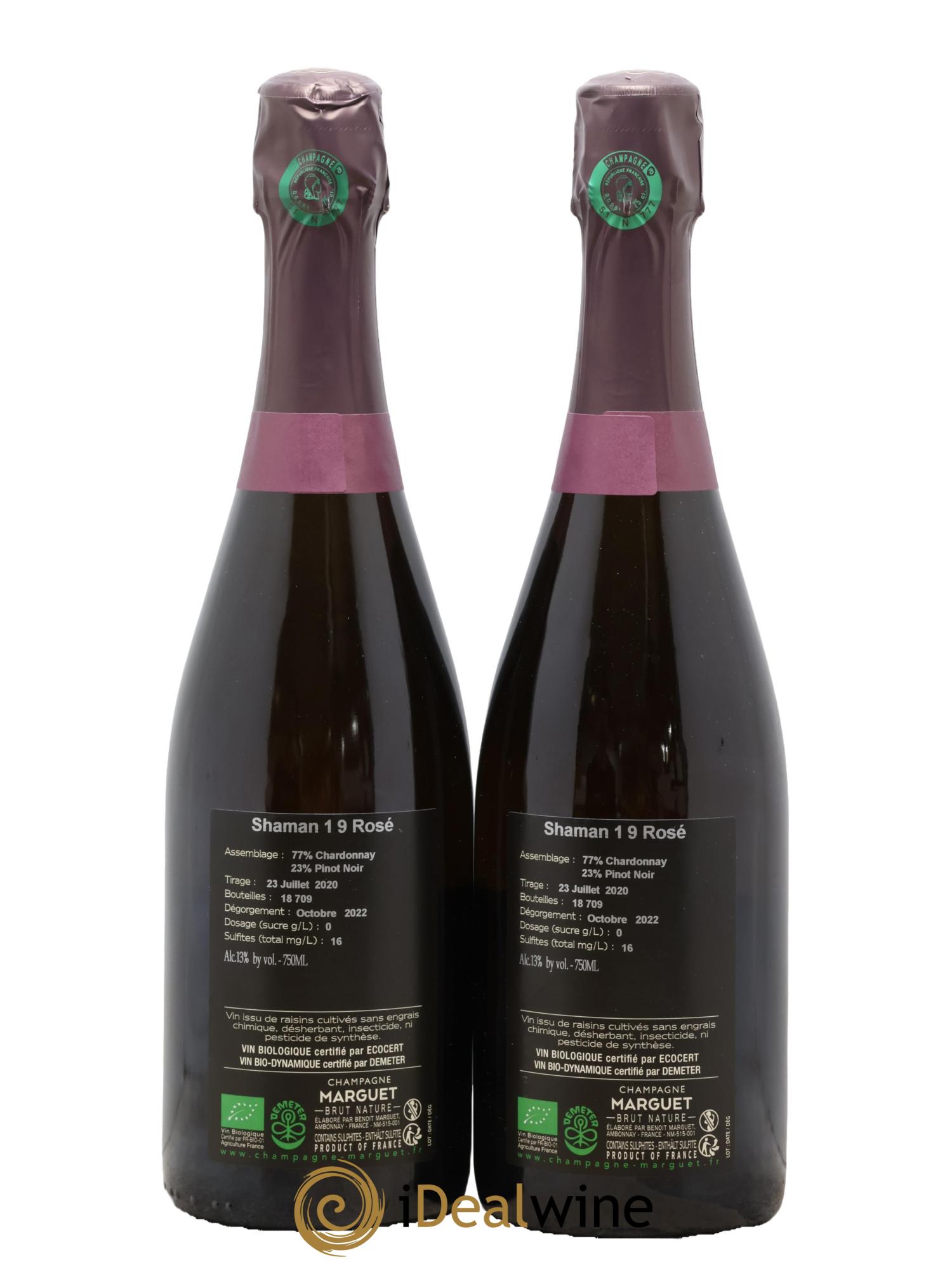 Shaman Grand Cru Brut Marguet V19 - Lotto di 2 bottiglie - 1