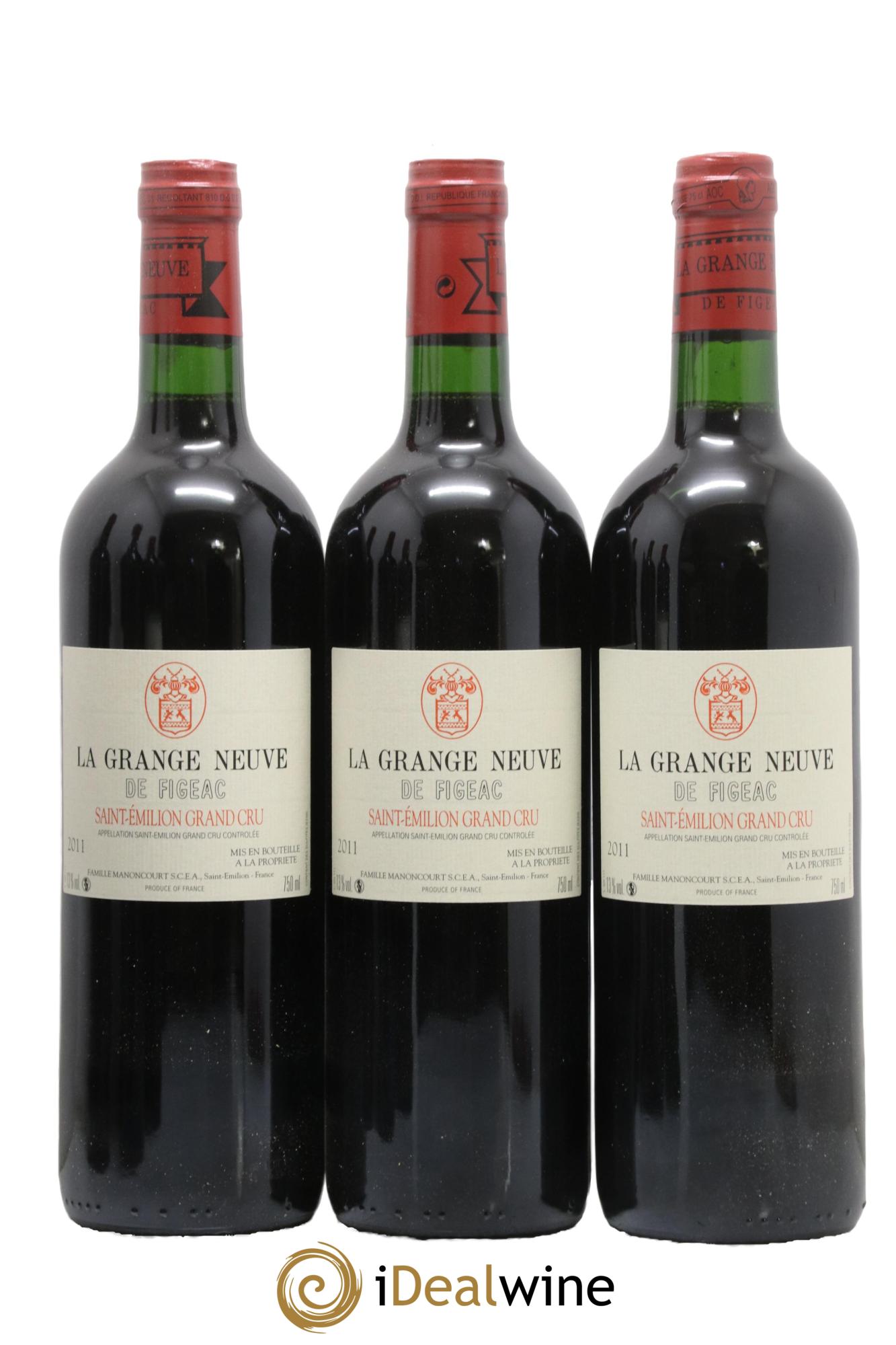Château La Grange Neuve de Figeac 2011 - Lot de 6 bouteilles - 1