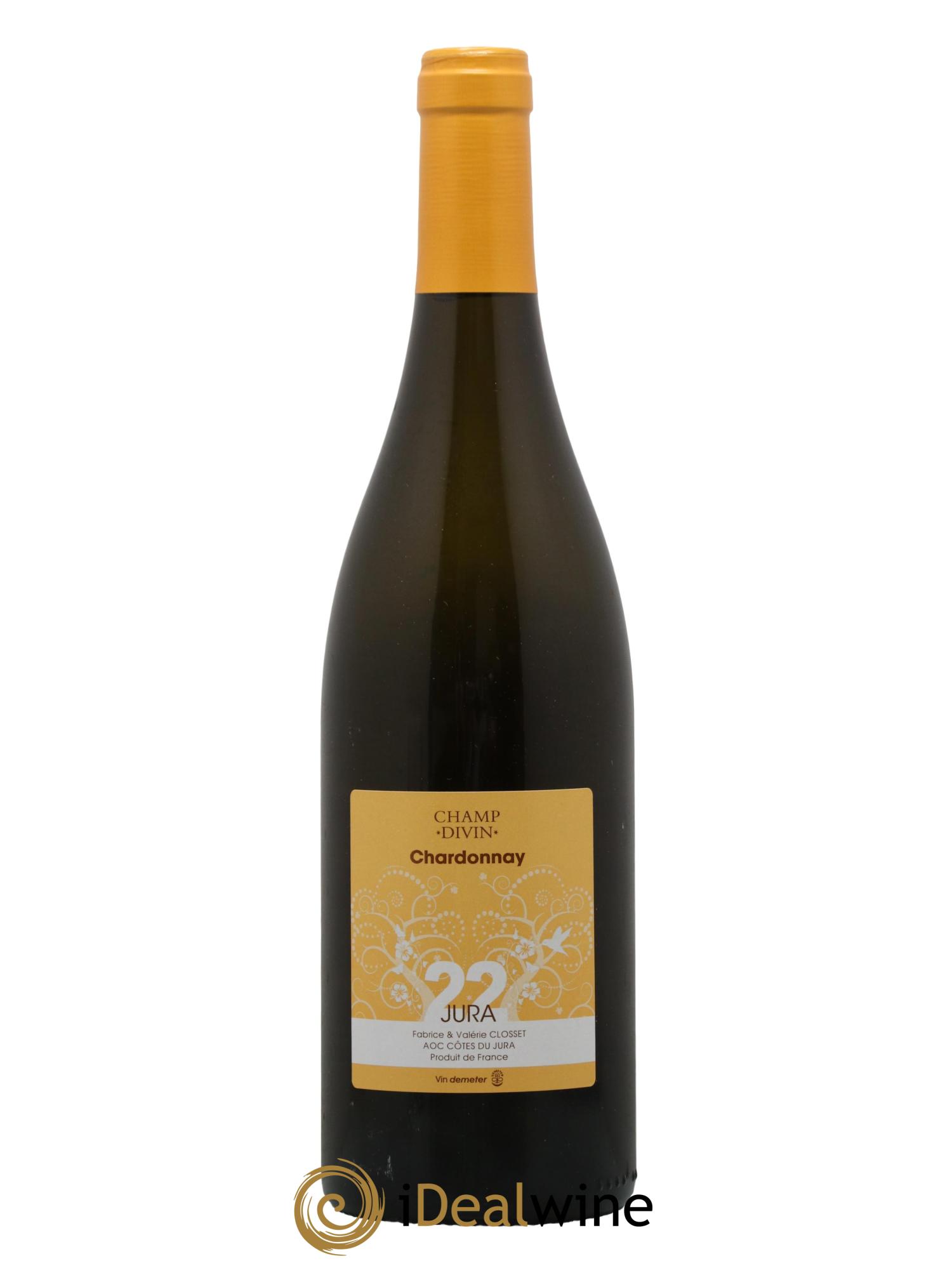 Côtes du Jura Chardonnay Champ Divin 2022 - Lot de 1 bouteille - 0