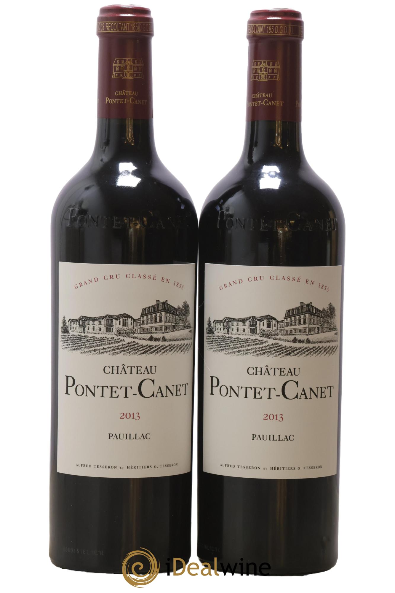 Château Pontet Canet 5ème Grand Cru Classé 2013 - Lotto di 2 bottiglie - 0