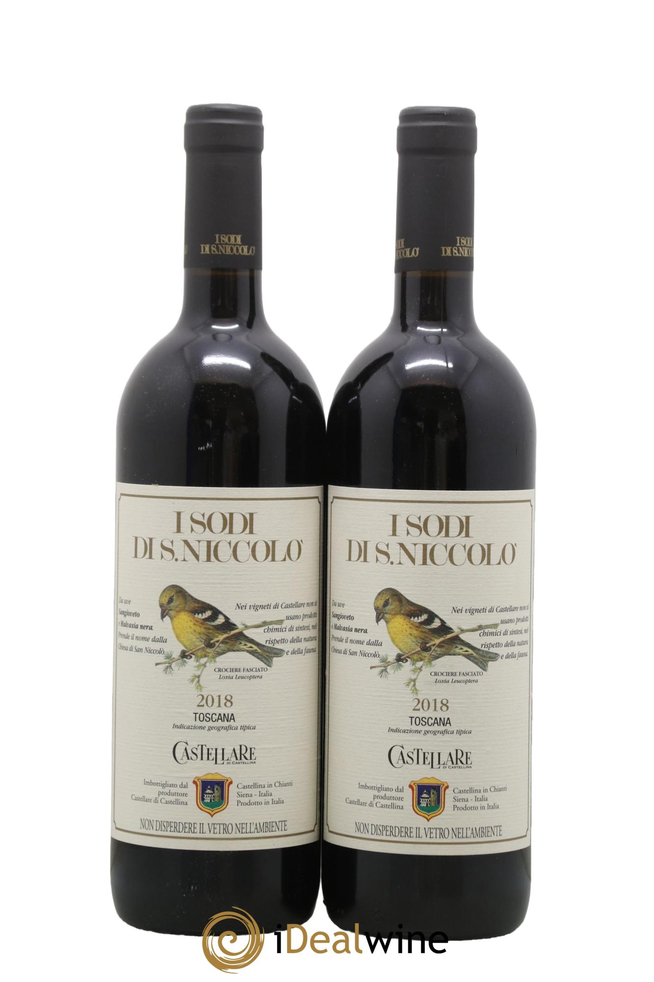 Toscana IGT Castellare Di Castellina Sodi Di San Niccolò 2018 - Lotto di 2 bottiglie - 0