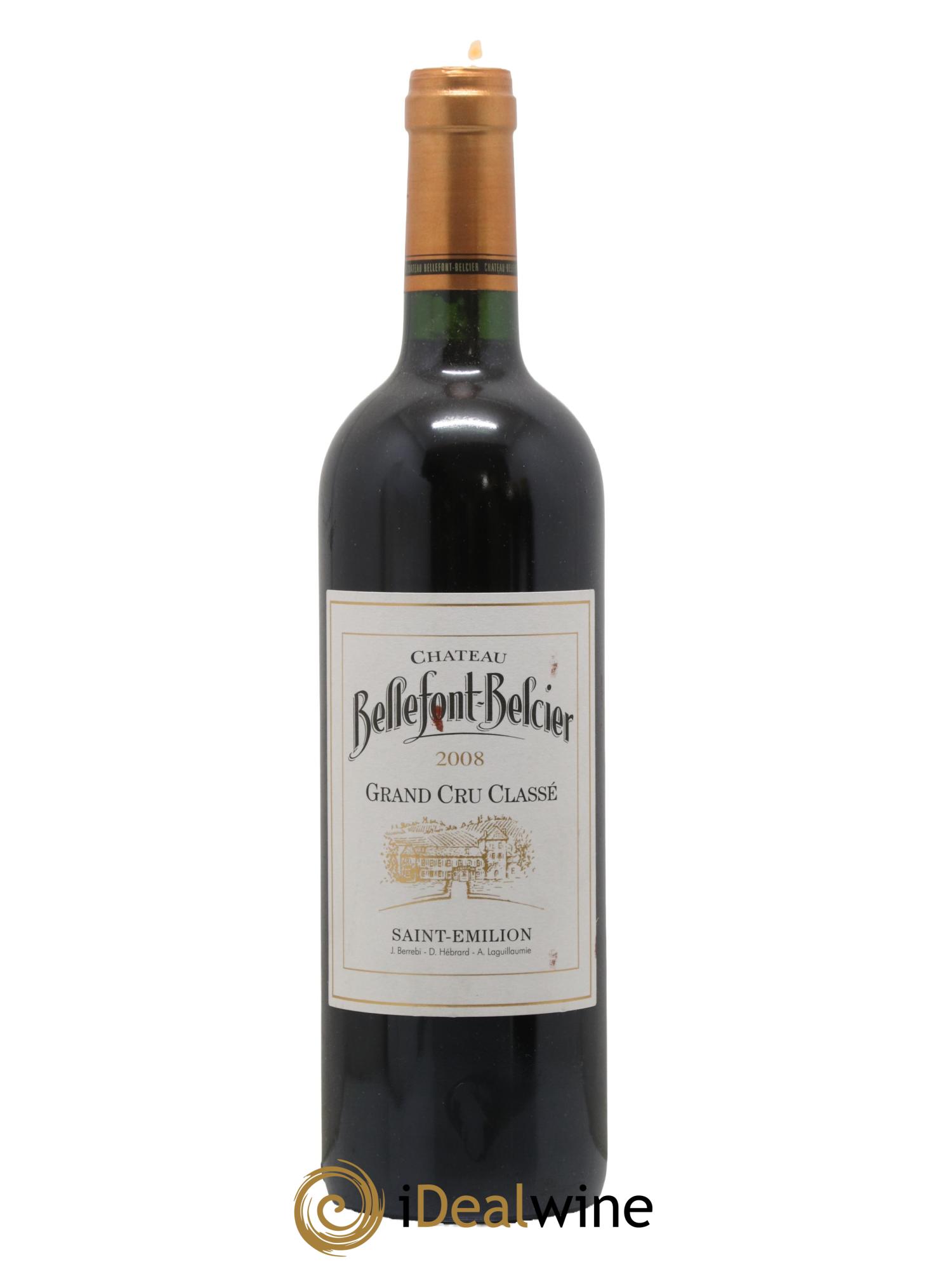 Château Bellefont-Belcier Grand Cru Classé 2008 - Lot de 1 bouteille - 0