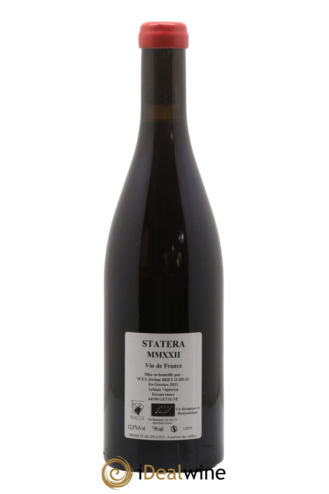 Vin de France Statera Jérôme Bretaudeau - Domaine de Bellevue 2022 - Lot de 1 bouteille - 1