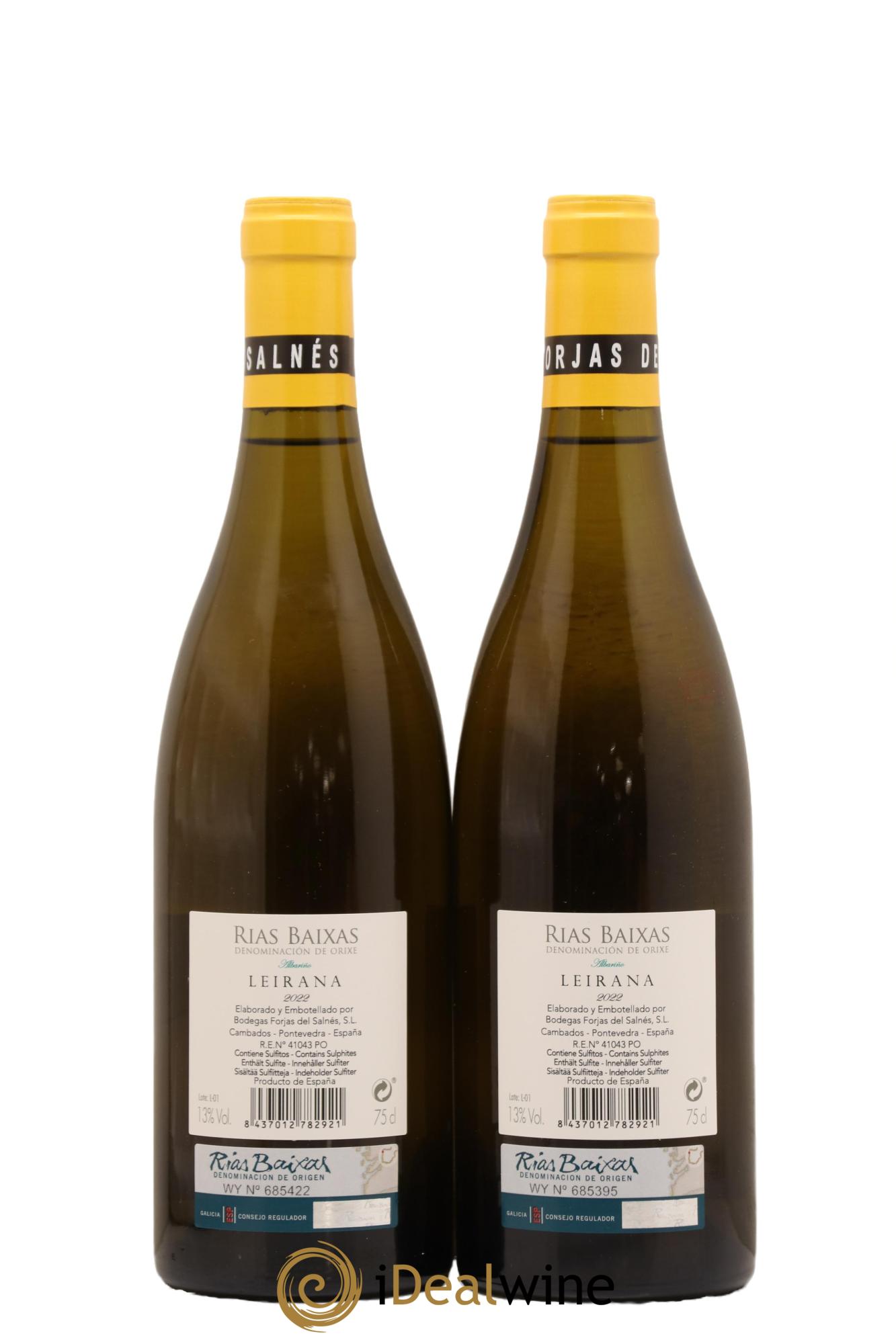Rias Baixas Forjas Del Salnes Leirana 2022 - Lot de 2 bouteilles - 1