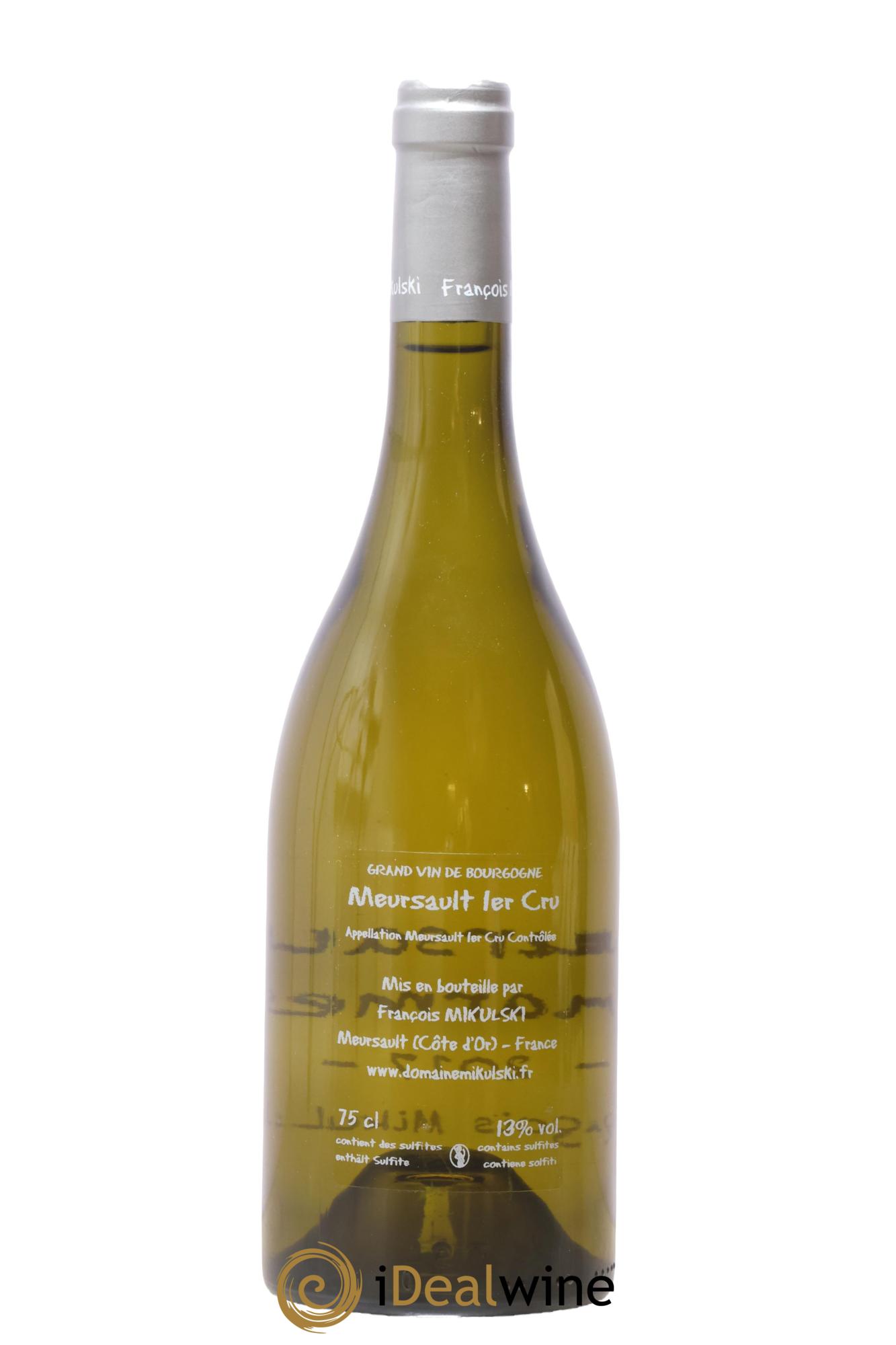 Meursault 1er Cru Charmes François Mikulski 2017 - Lotto di 1 bottiglia - 1