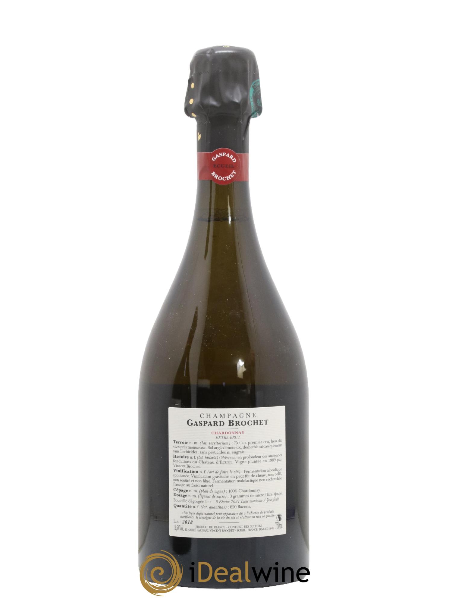 Blanc de Blancs Extra-Brut Tome I Gaspard Brochet Tome I Gaspard Brochet 2018 - Lot de 1 bouteille - 1