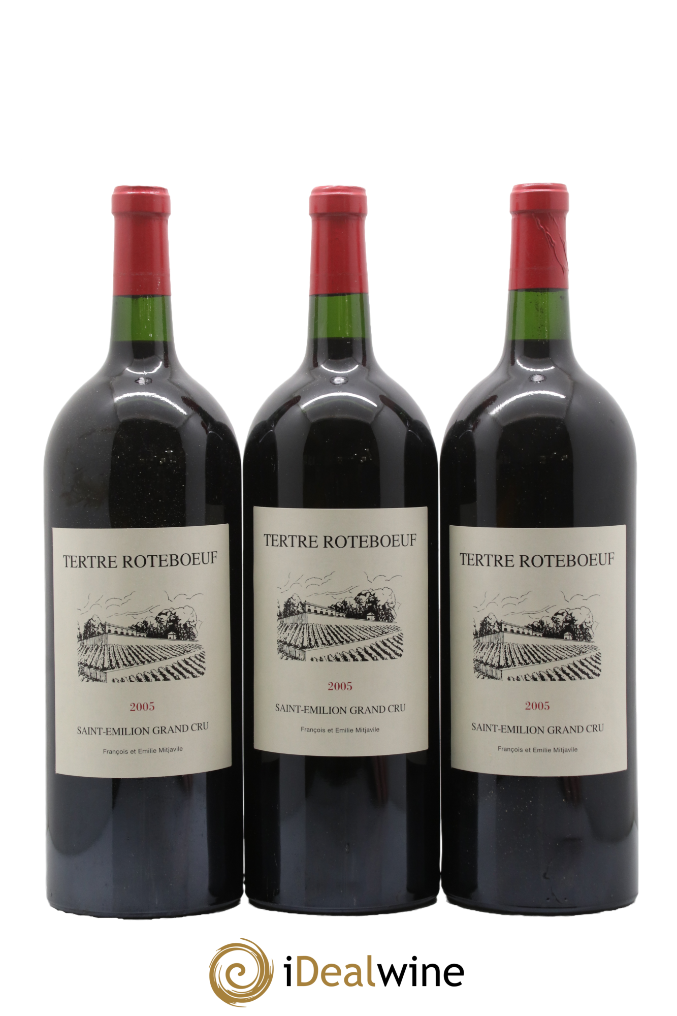 Château Tertre Roteboeuf 2005 - Lot of 6 magnums - 1