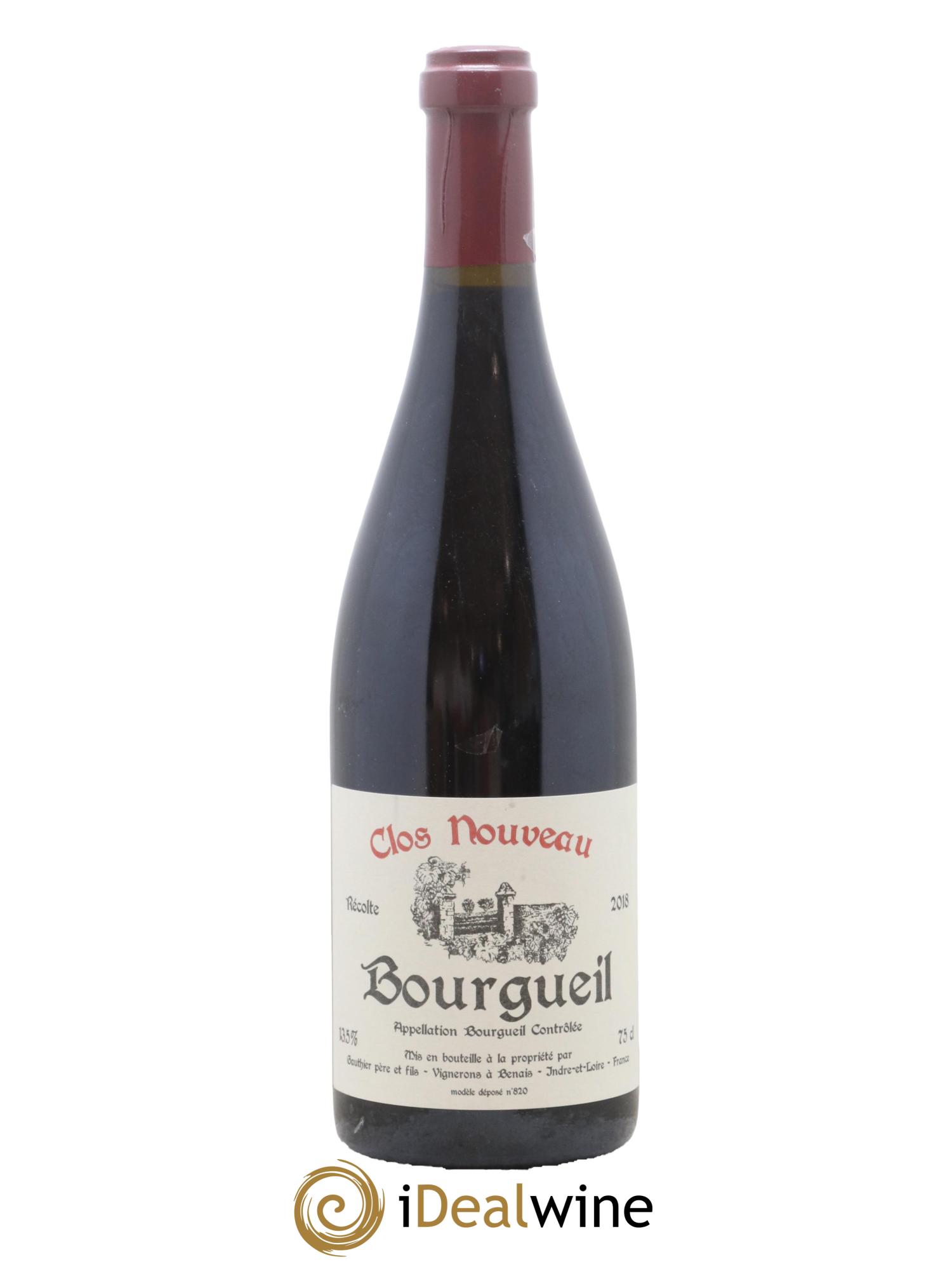 Bourgueil Clos Nouveau Domaine du Bel Air 2018 - Lot de 1 bouteille - 0
