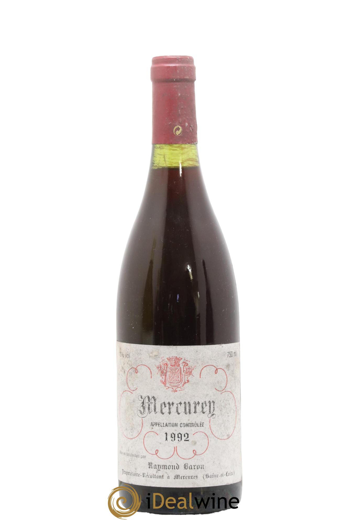 Mercurey Raymond Baron 1992 - Lot de 1 bouteille - 0